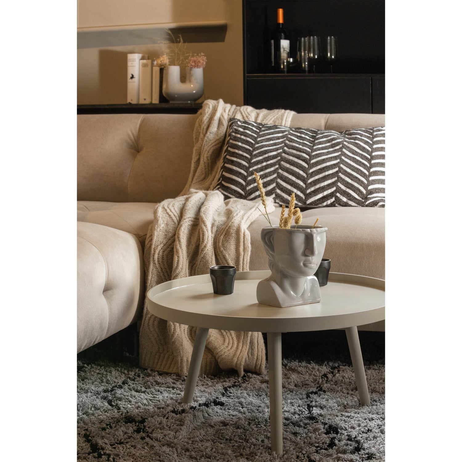 MESA L HOLZ BEISTELLTISCH SAND