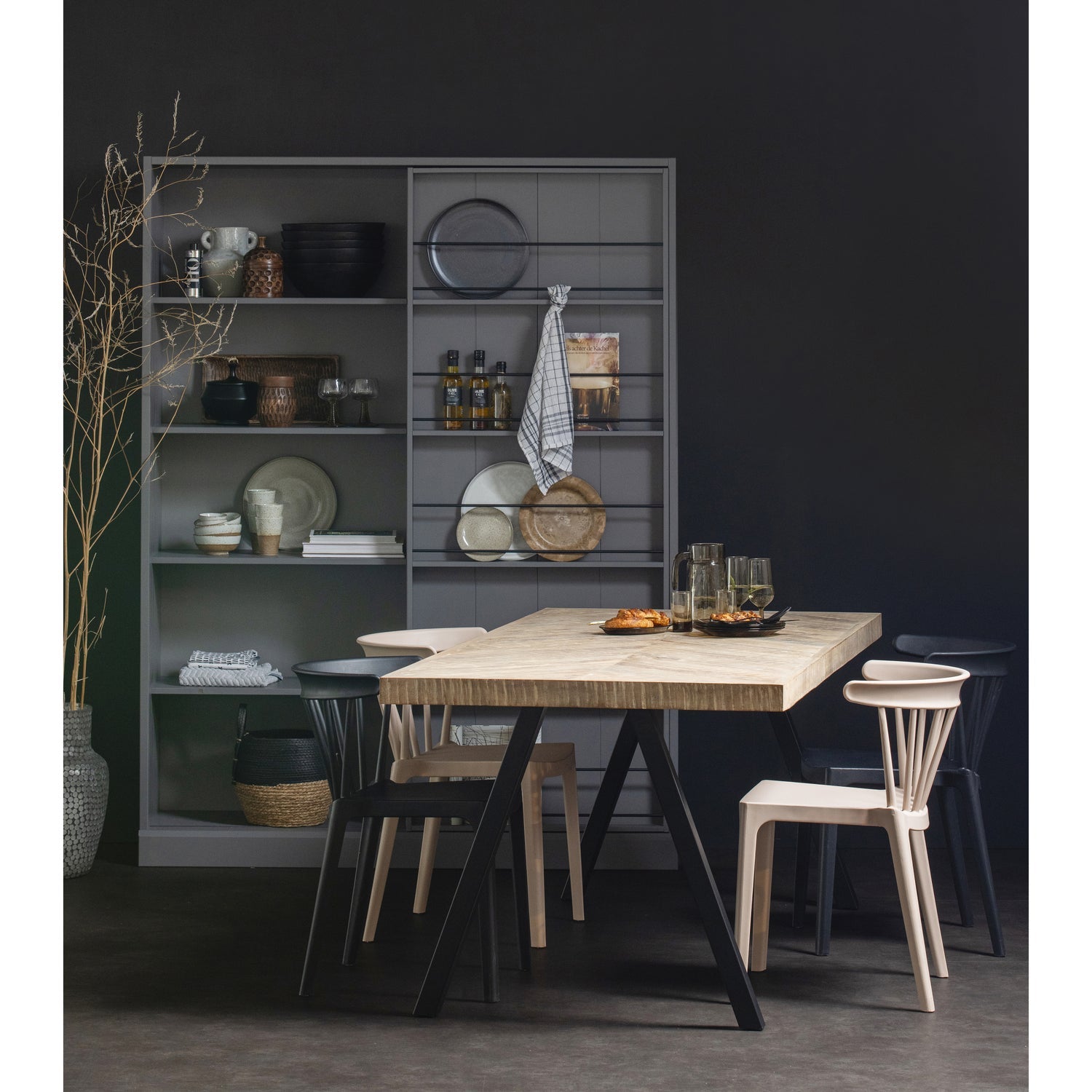 TABLO TISCHP MANGO GRATE 200X90 SQUARE LEG