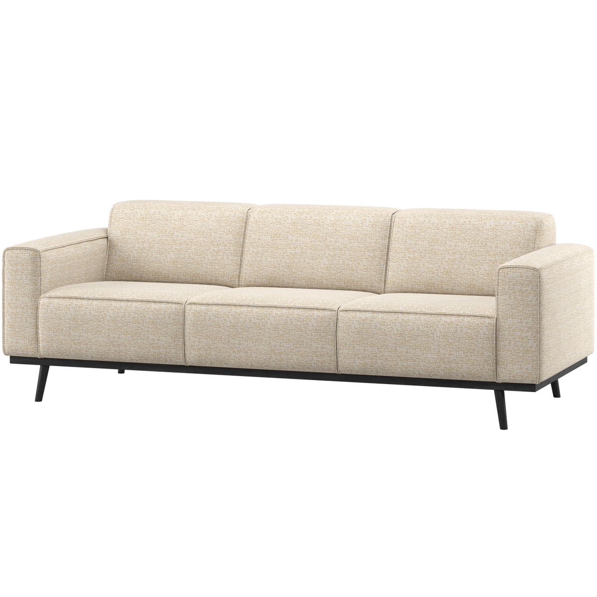STATEMENT 3-SITZER SOFA SOFA 230 CM BEIGE MELANGE