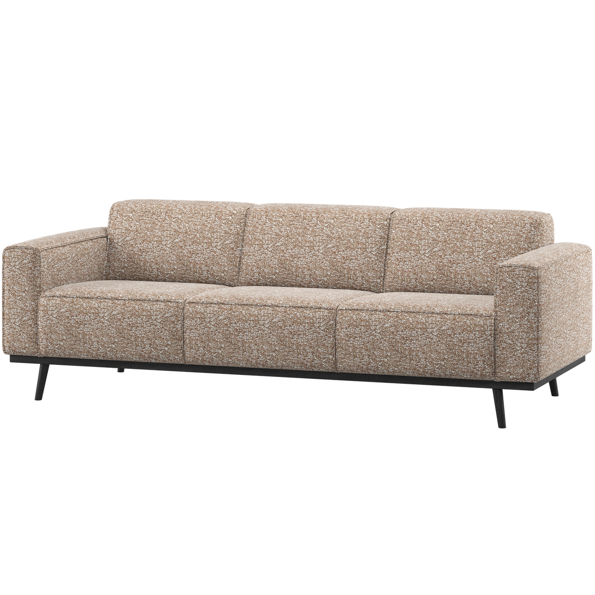 STATEMENT 3-SITZER SOFA 230 CM HELLBRAUN MELANGE