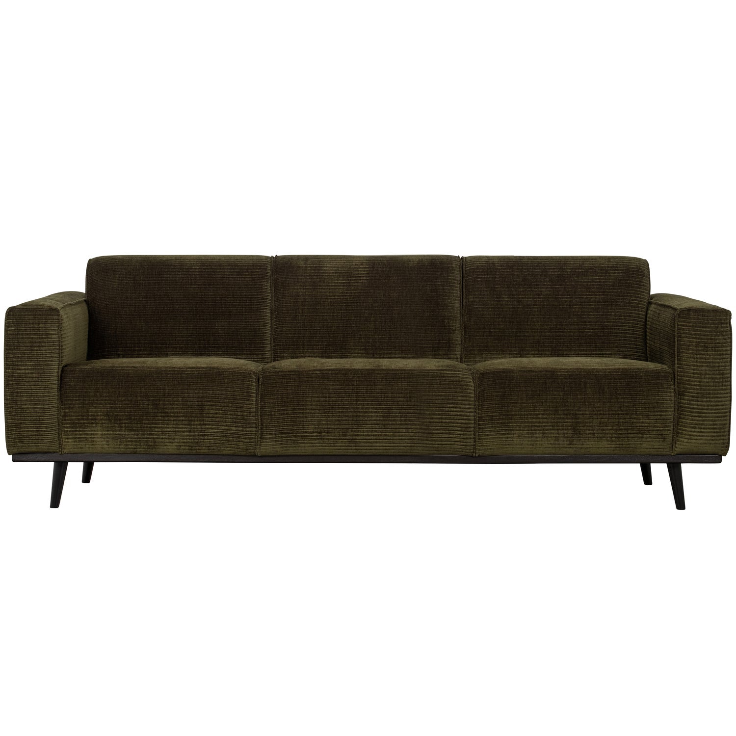 STATEMENT 3-SEATER 230 CM FLACH RIPPE WARM GRUN