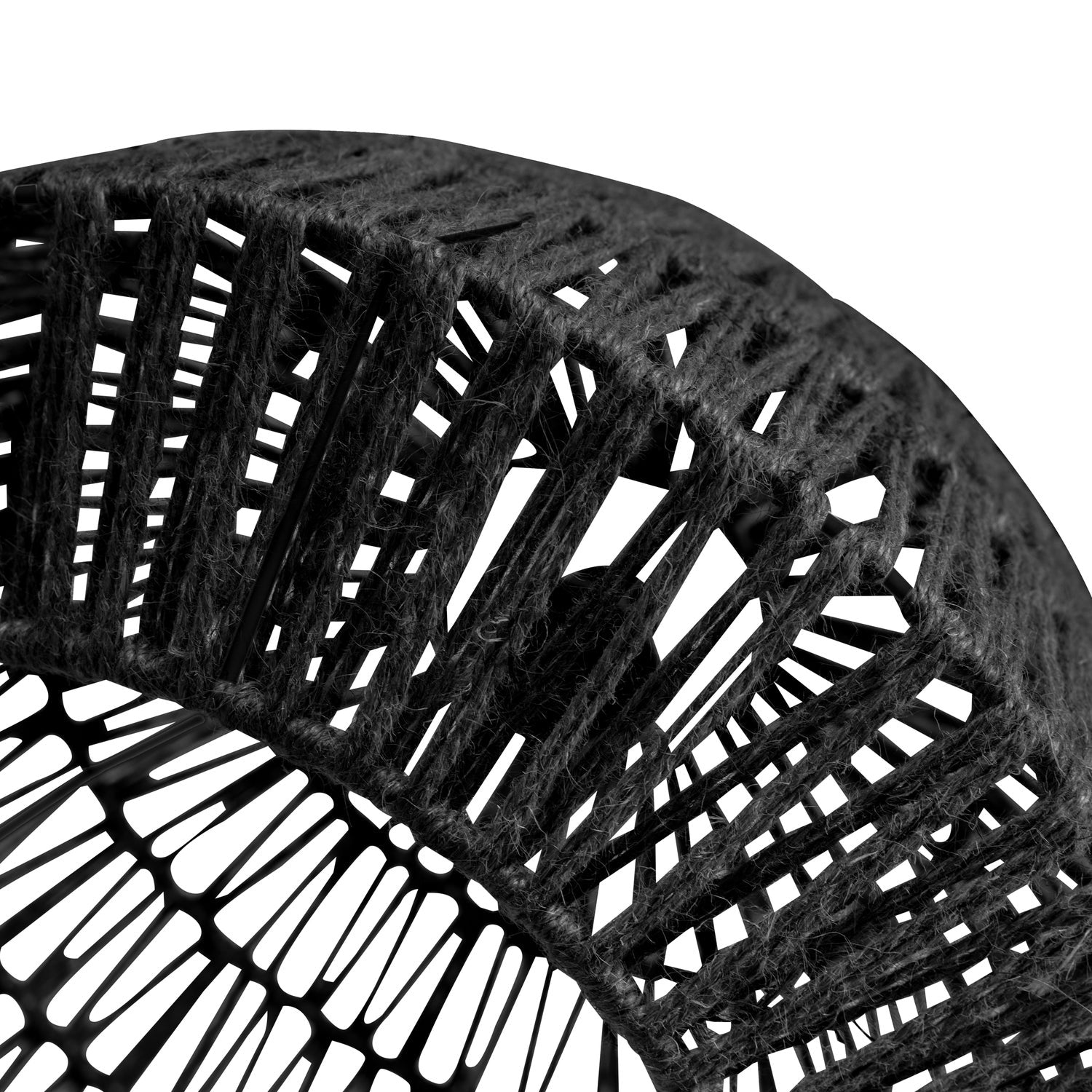 KACE HÄNGENDE LAMPE JUTE SCHWARZ O45CM