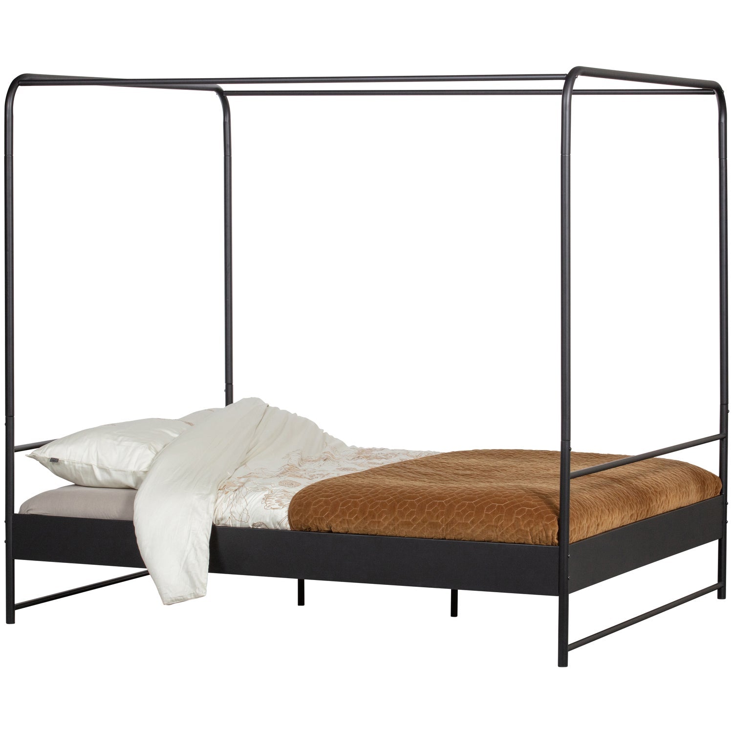 BUNK BETT METALL SCHWARZ 160x200 CM