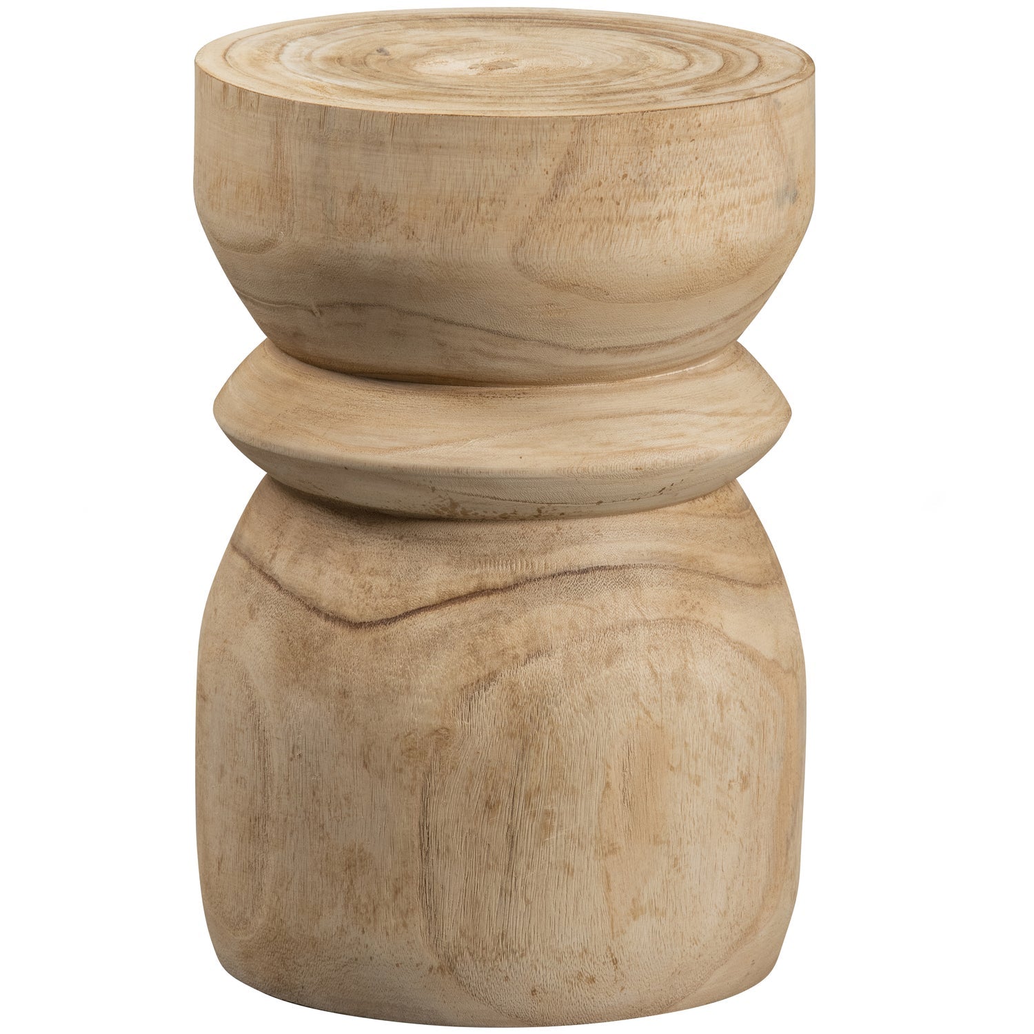 BIKKEL HOCKER HOLZ NATURLICHE 40xO28CM