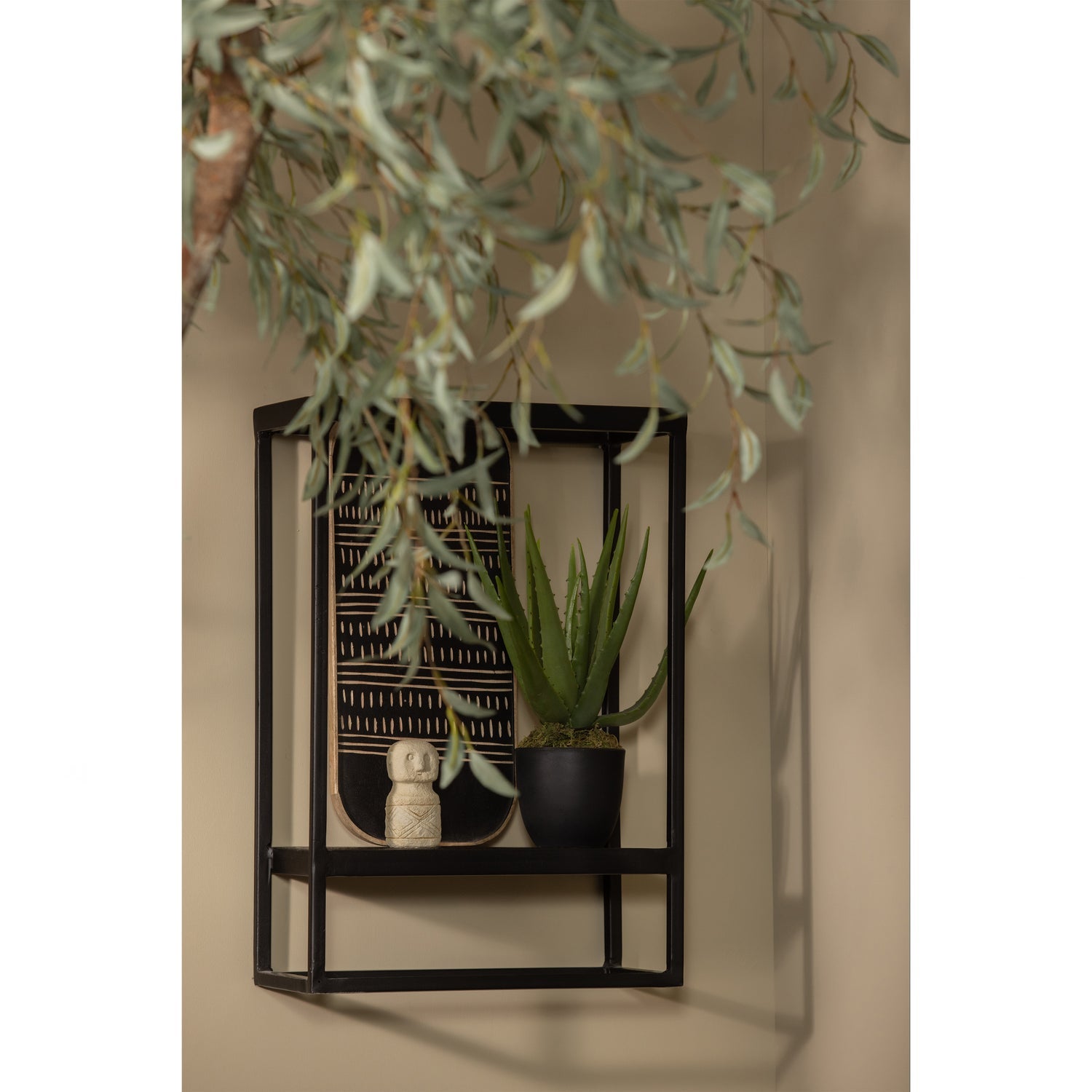FEBE WANDREGAL GARTEN VERTIKAL METALL SCHWARZ
