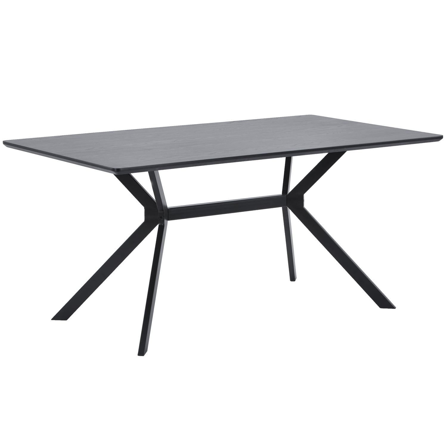 BRUNO ESSTISCH RECCHTECK MDF SCHWARZ 200x90CM