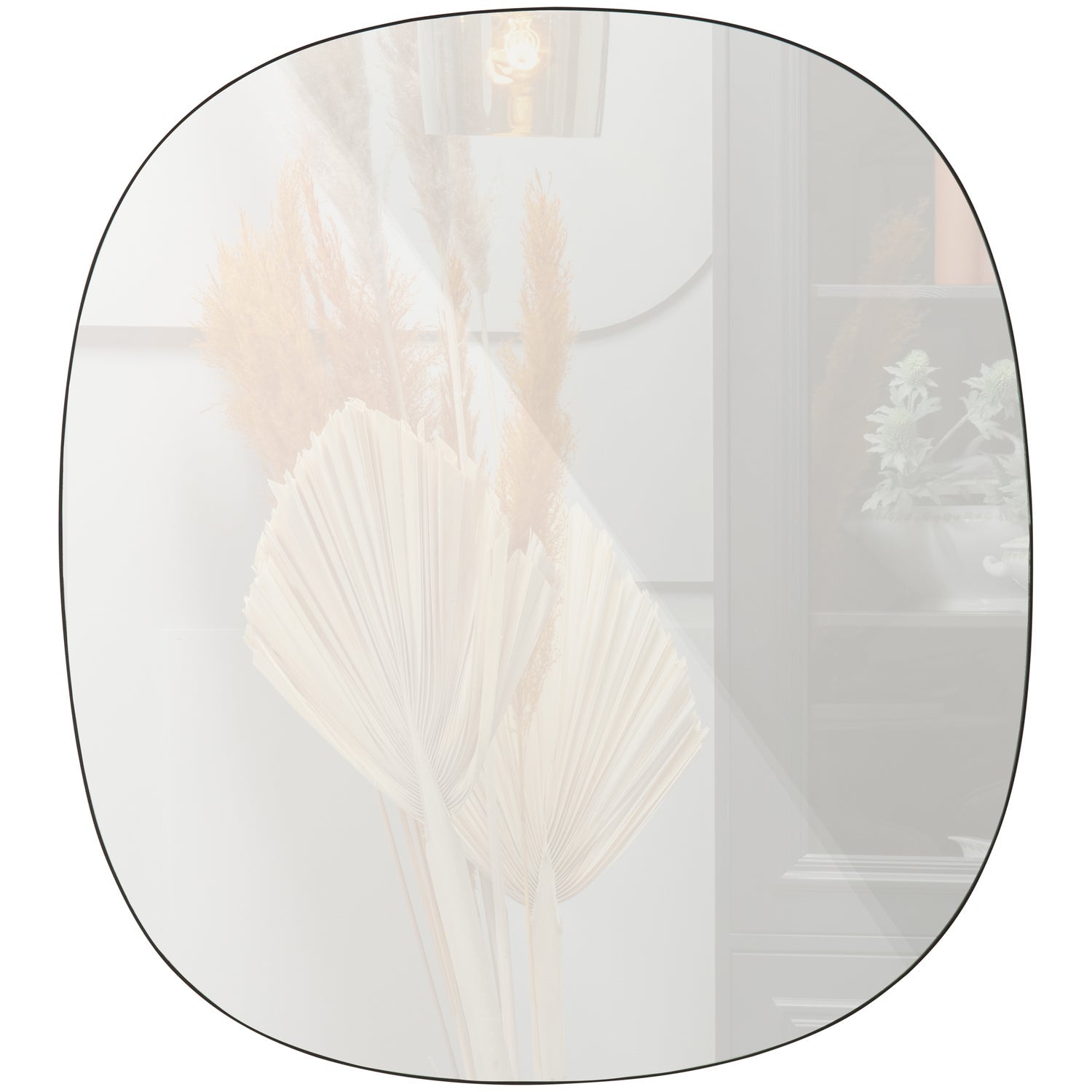 PHILOU RUNDER SPIEGEL SCHWARZ 60x55CM