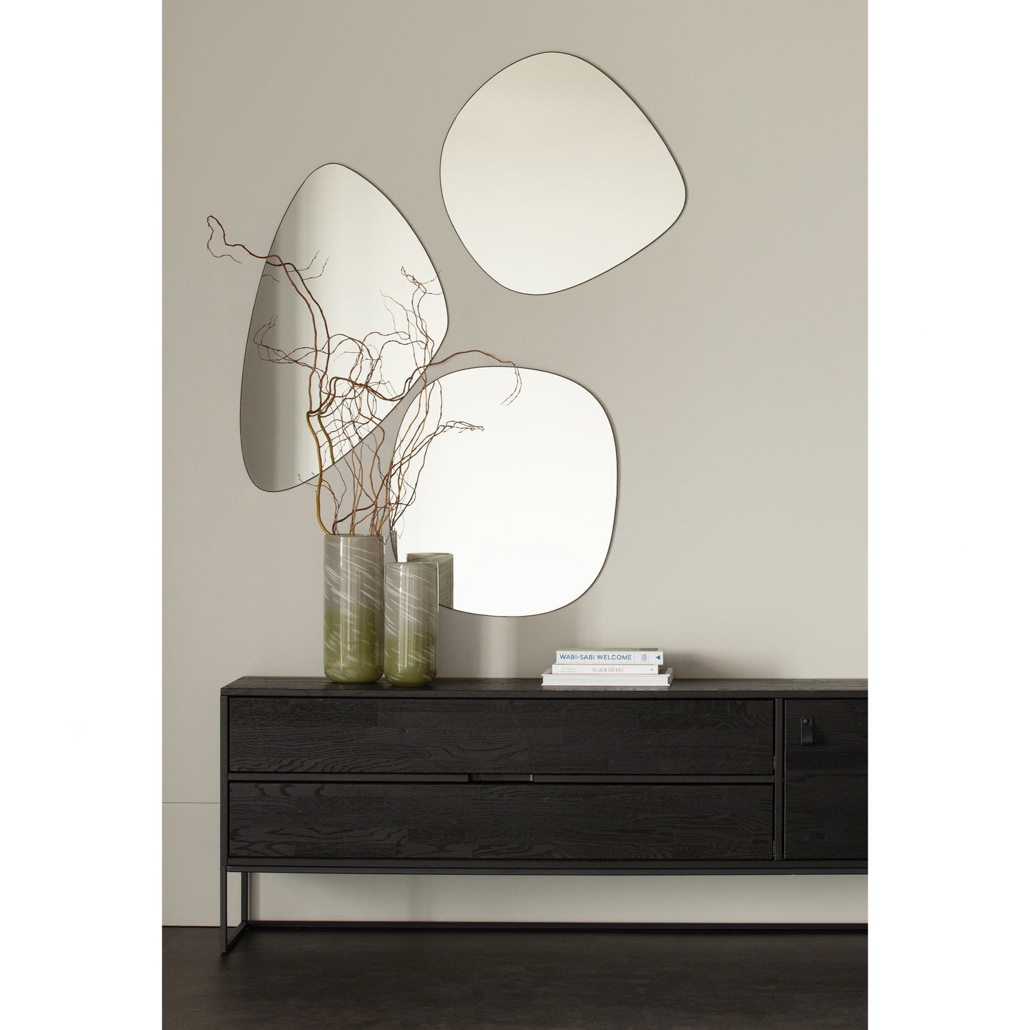 PHILOU RUNDER SCHWARZ 47x81CM