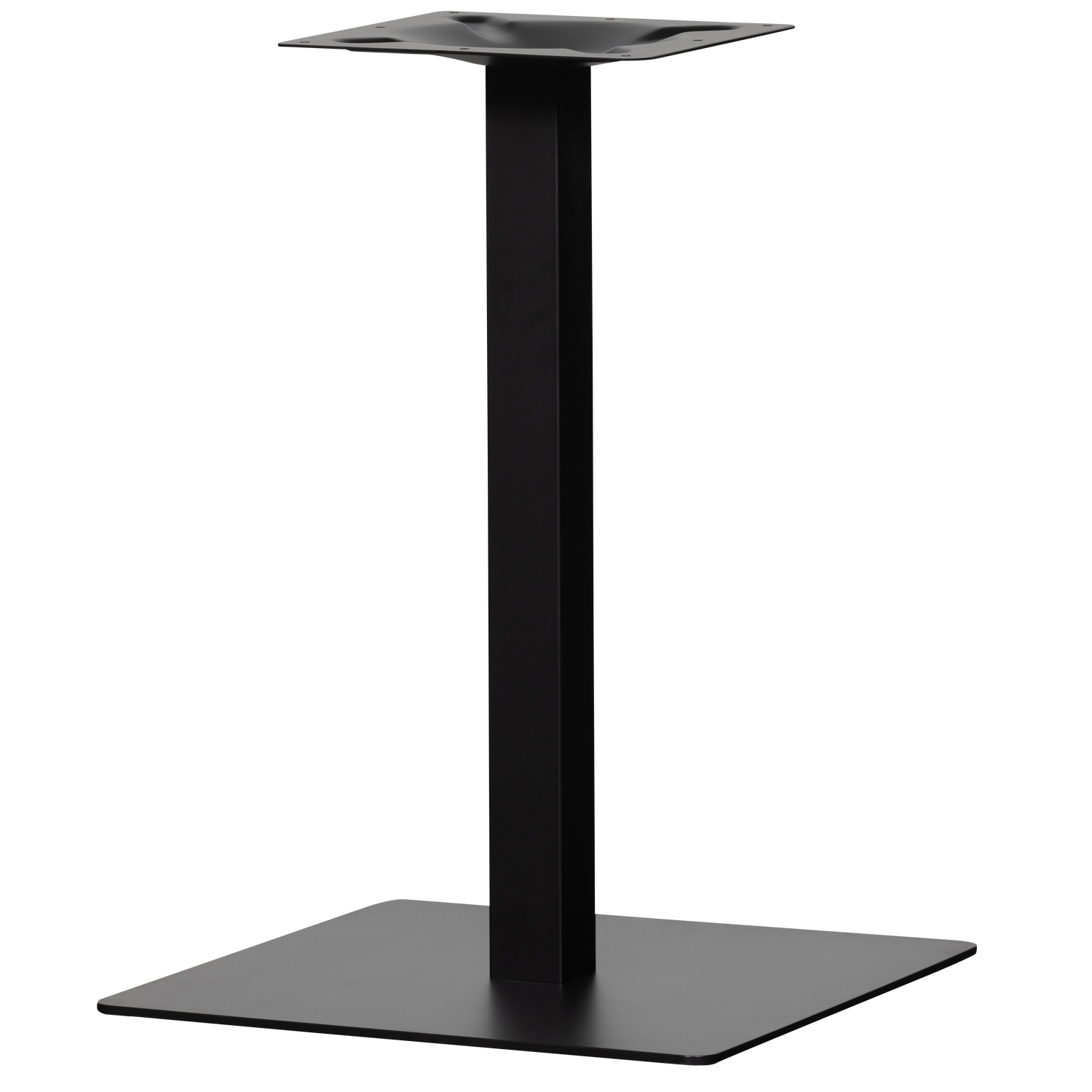 BISTRO FUSS AUS VIERKANTROHR METALL GESTELL SCHWARZ 72x50x50