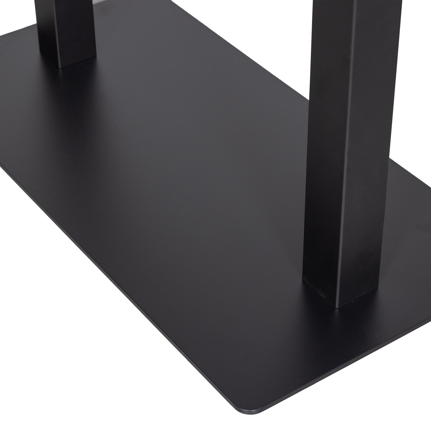 BISTRO DOPPELTER VIERKANTROHRFUSS METALL SCHWARZ 72x80x40CM