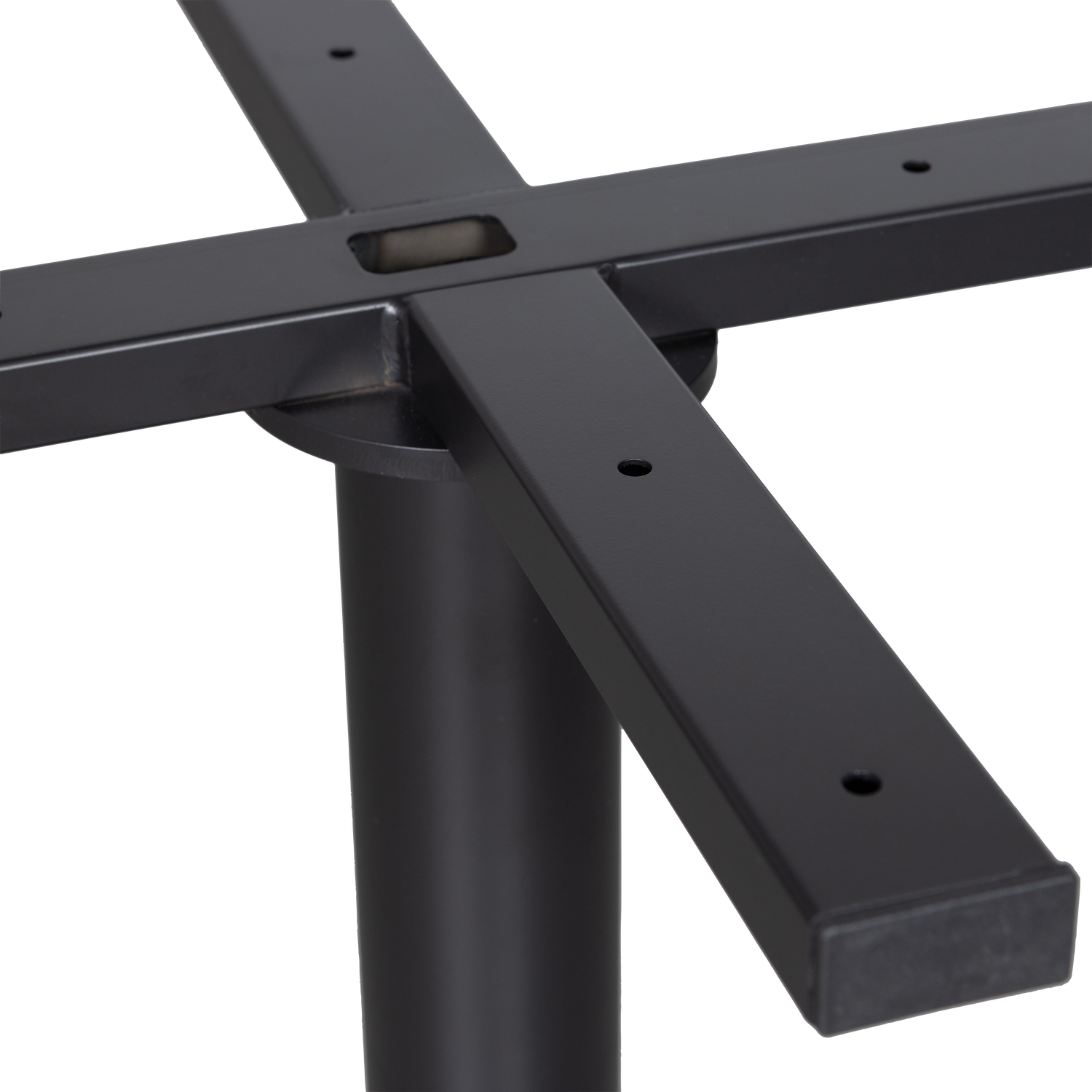 BISTRO RUNDROHRFUSS METALL SCHWARZ 72xO54CM