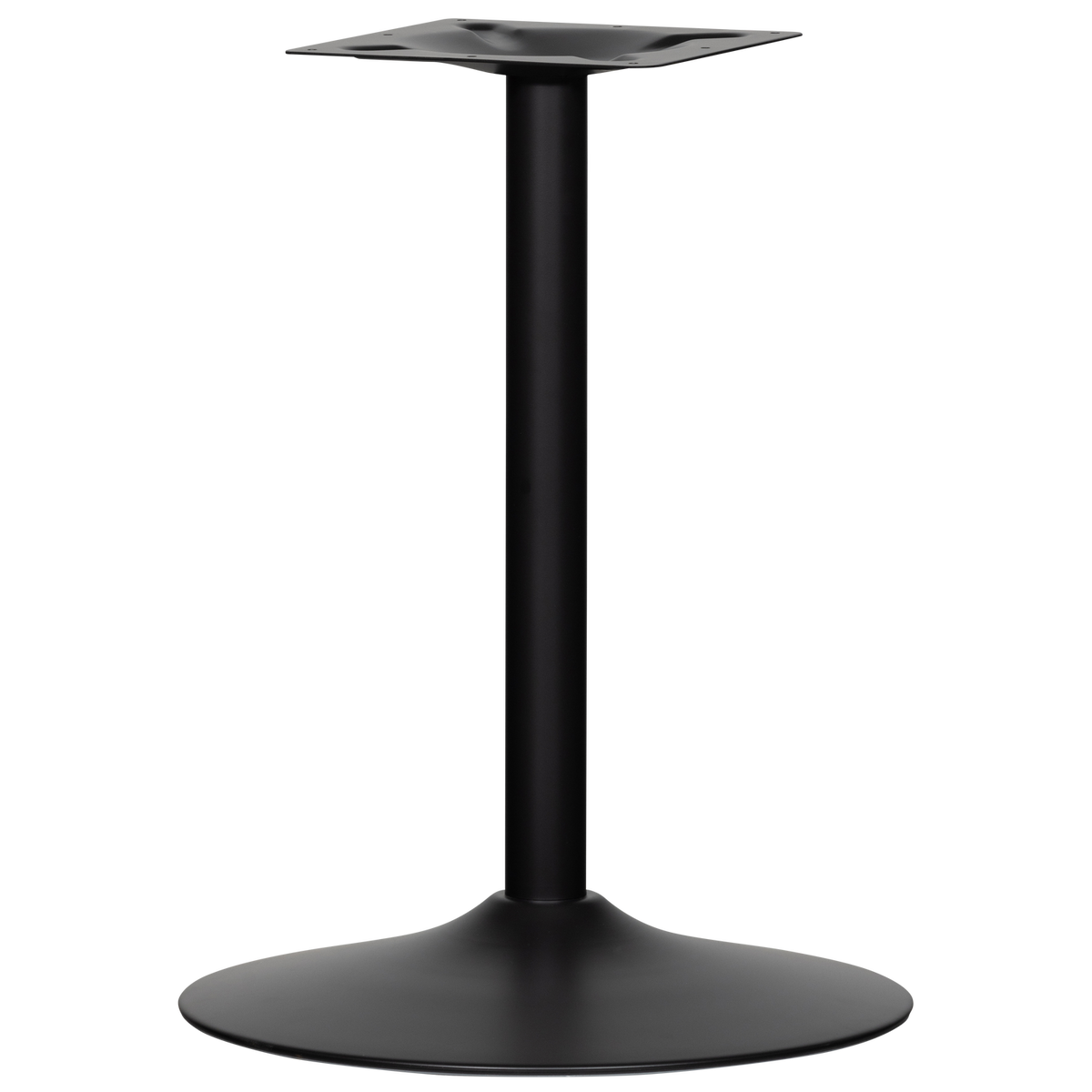 BISTRO RUNDROHRFUSS METALL MATTSCHWARZ 72xO54CM