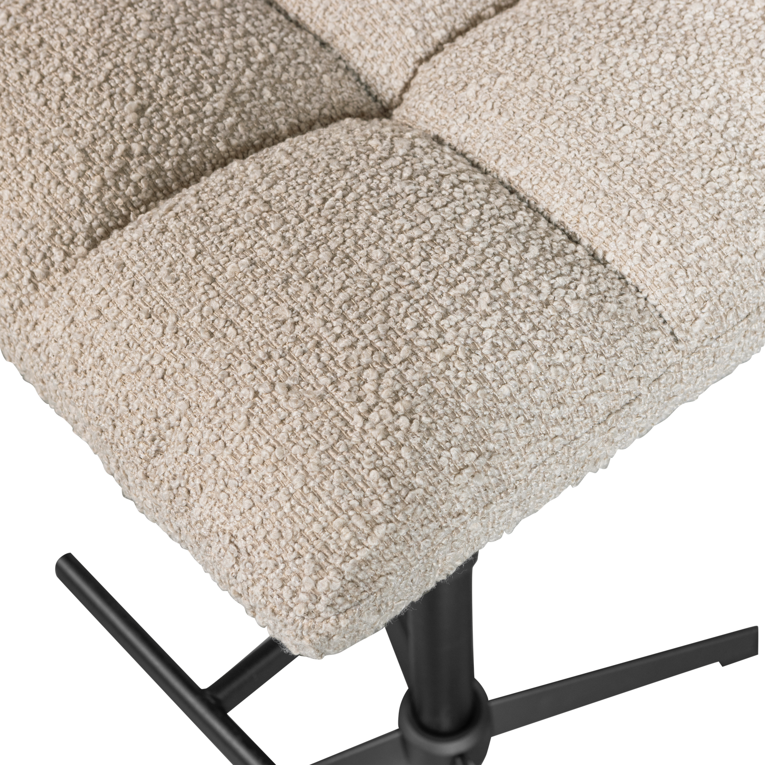 VINNY DREHBARE BARSTUHL BOUCLE SAND