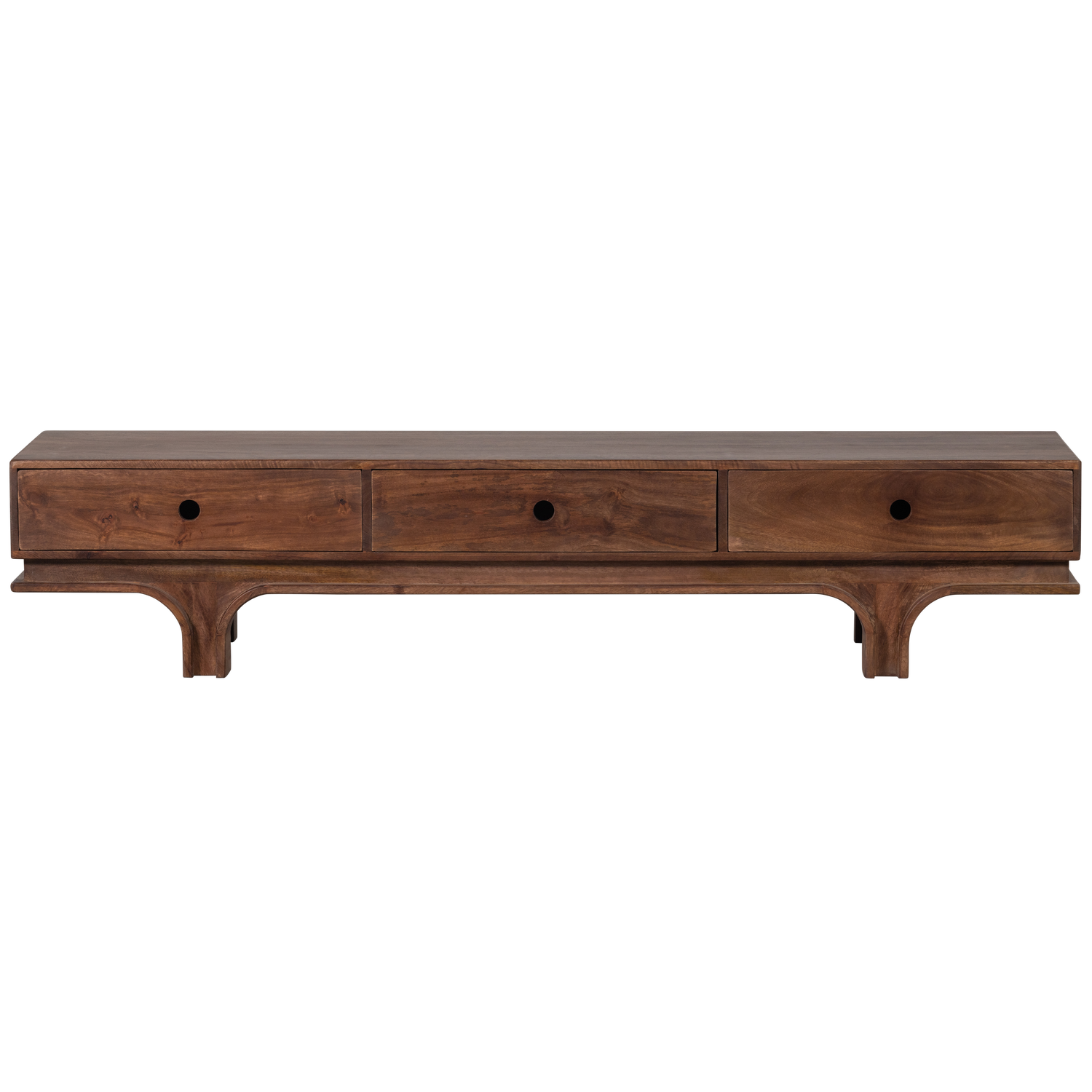 STAES TV-SCHRANK 3 SCHUBLADEN MANGO HOLZ NUSSBAUM