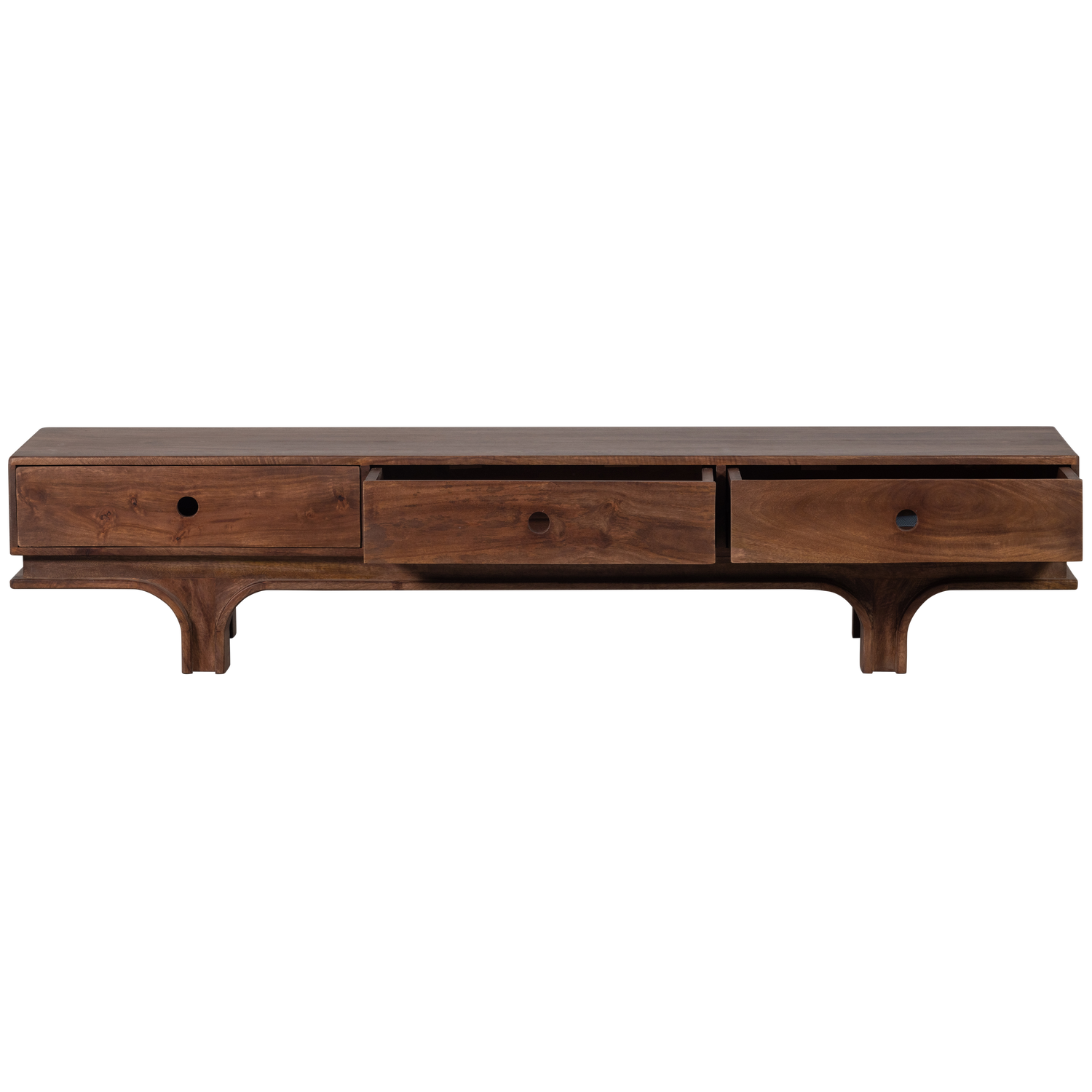STAES TV-SCHRANK 3 SCHUBLADEN MANGO HOLZ NUSSBAUM