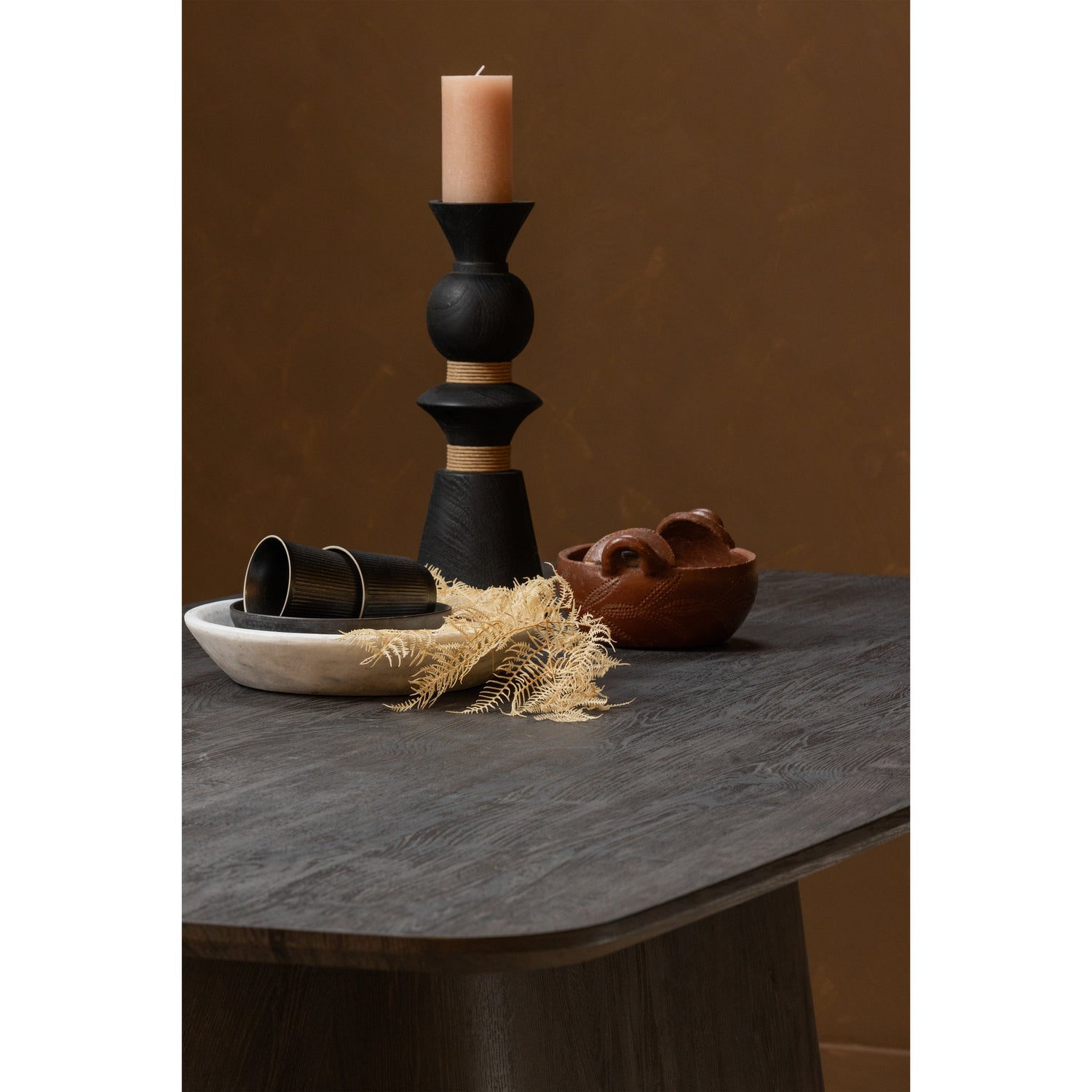 LEAH ESSTISCH MDF DUNKELBRAUN 200x105CM