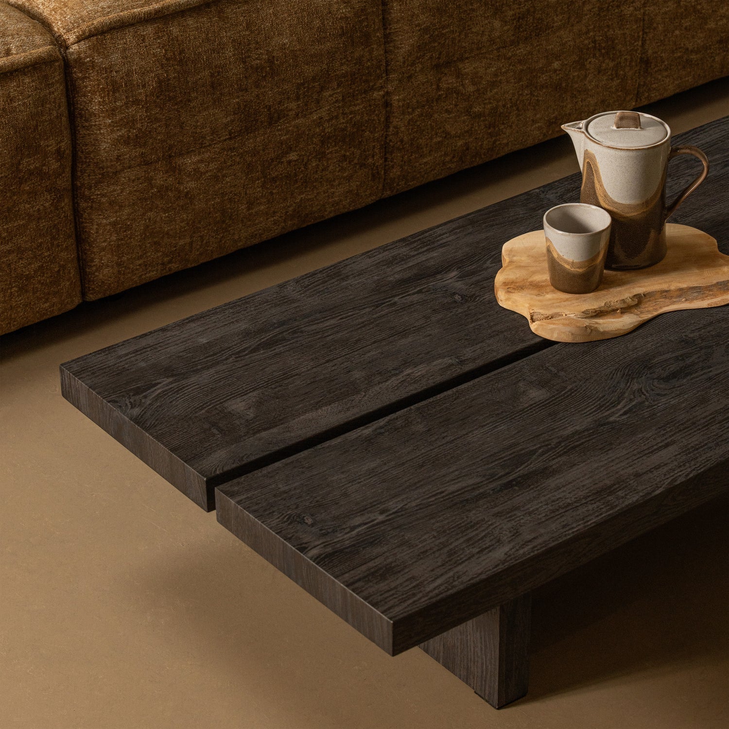LION COUCHTISCH MDF DUNKELBRAUN 140x60CM