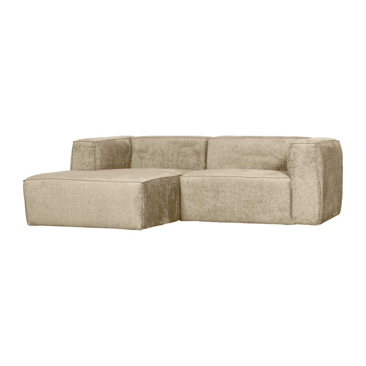 BEAN CHAISE LONGUE SOFA LINKS STRUKTUR VELVET BUTTERMILK