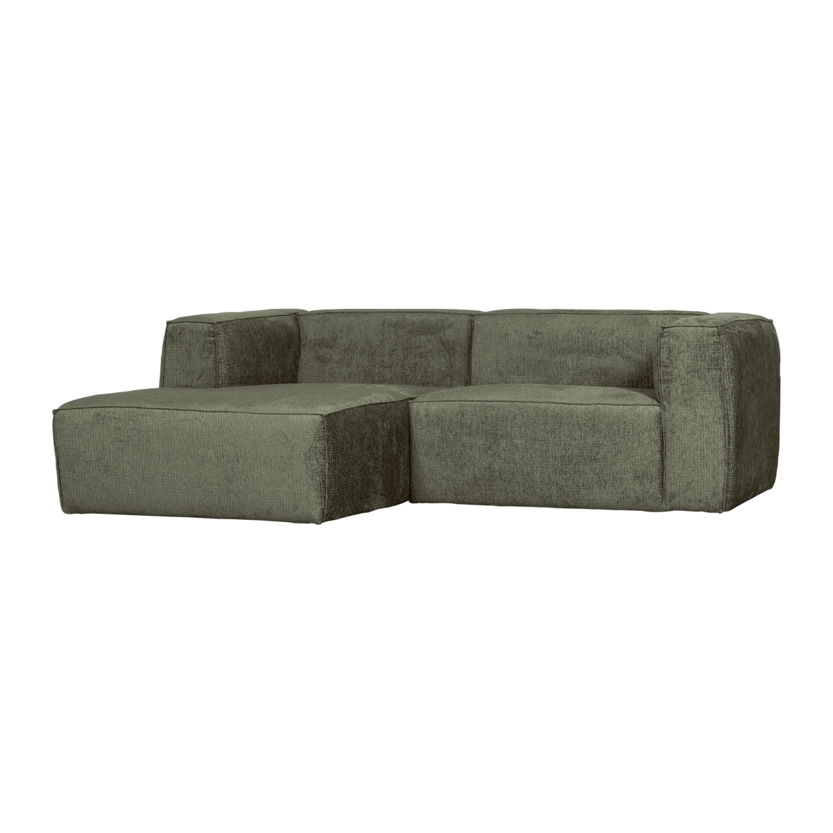 BEAN CHAISE LONGUE SOFA LINKS STRUKTUR VELVET MOSS