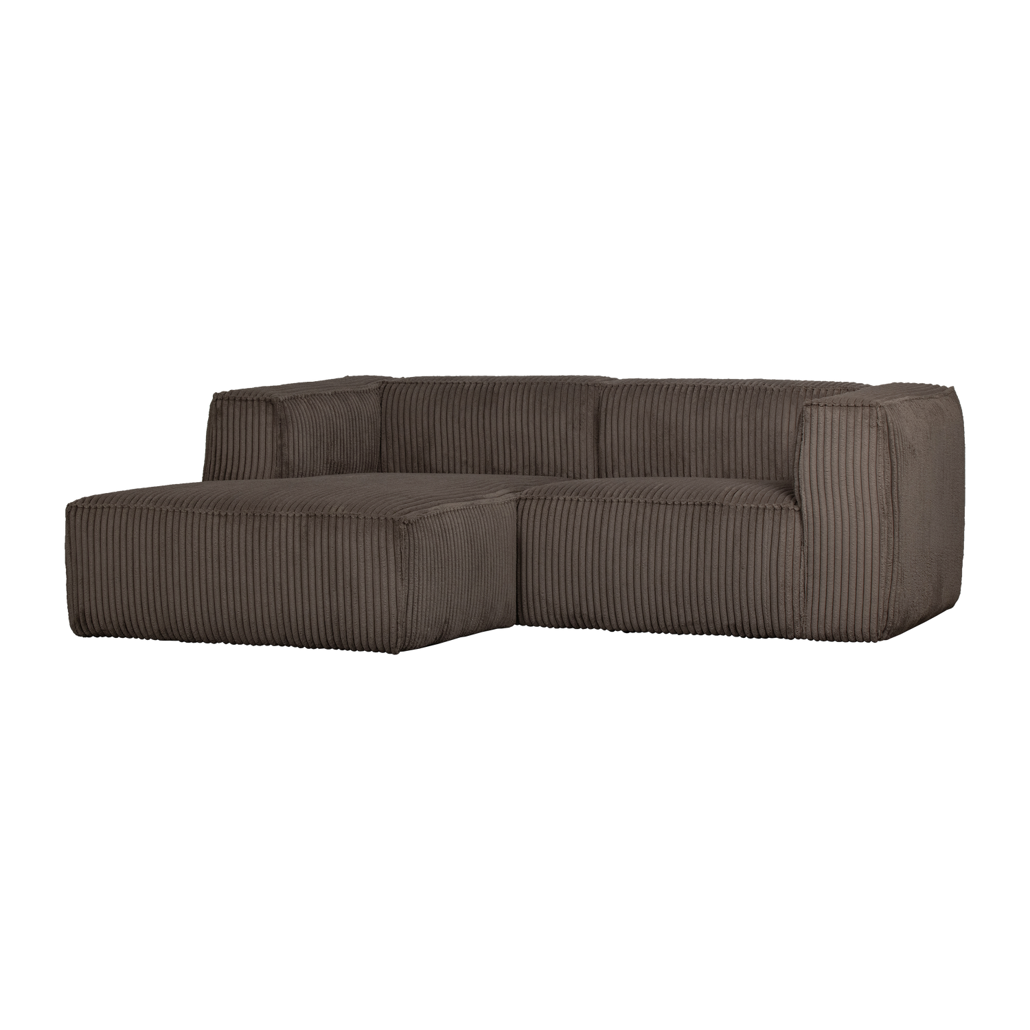 BEAN CHAISE LONGUE SOFA LINKS GERIPPTER STOFF MUD