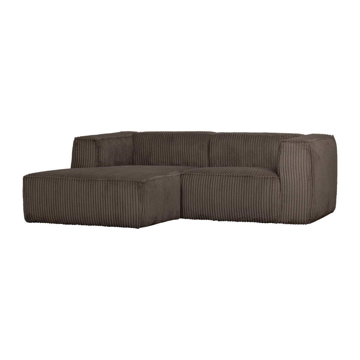 BEAN CHAISE LONGUE SOFA LINKS GERIPPTER STOFF MUD