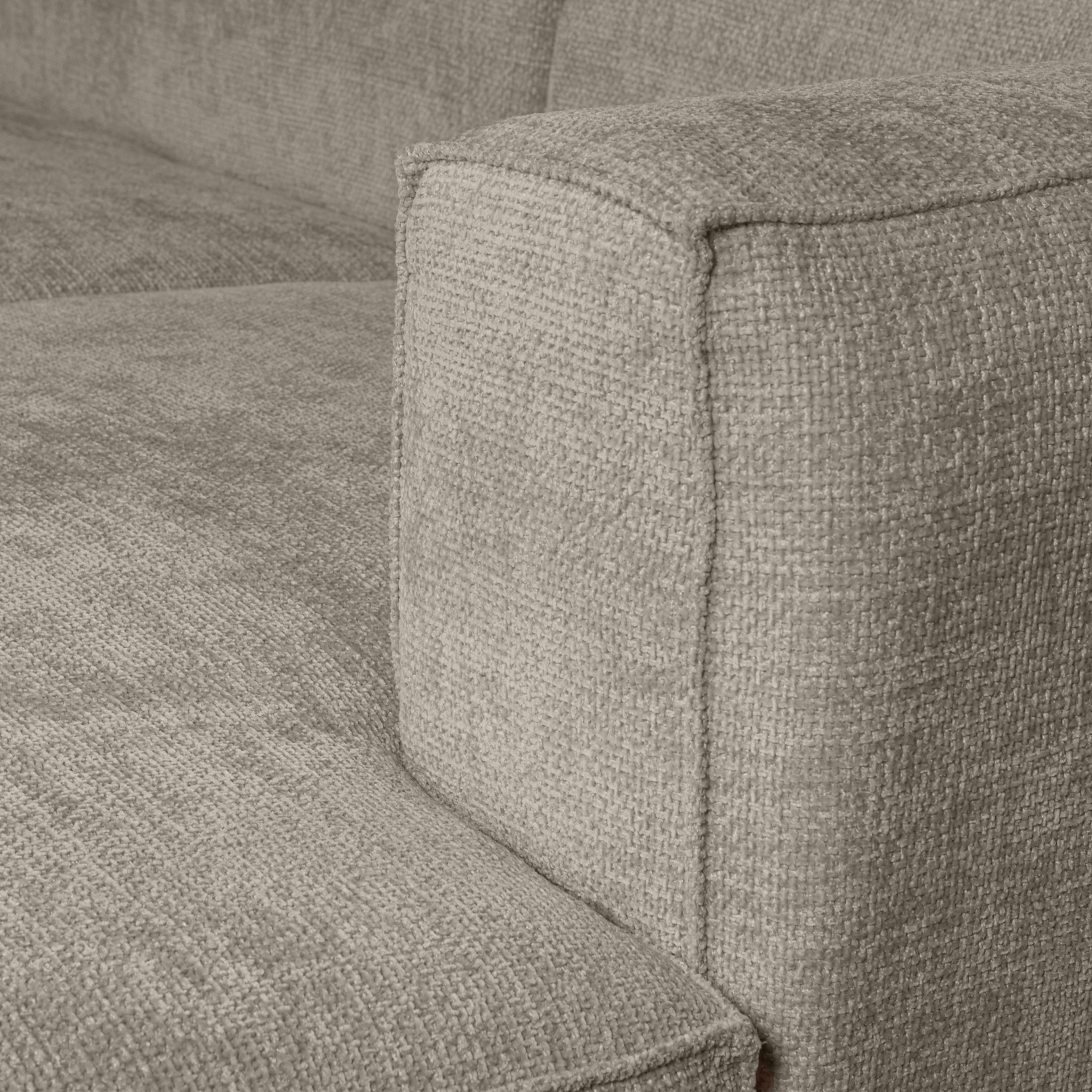 BEAN CHAISE LONGUE RECHTS SCHWER MELANGE TRAVERTIN