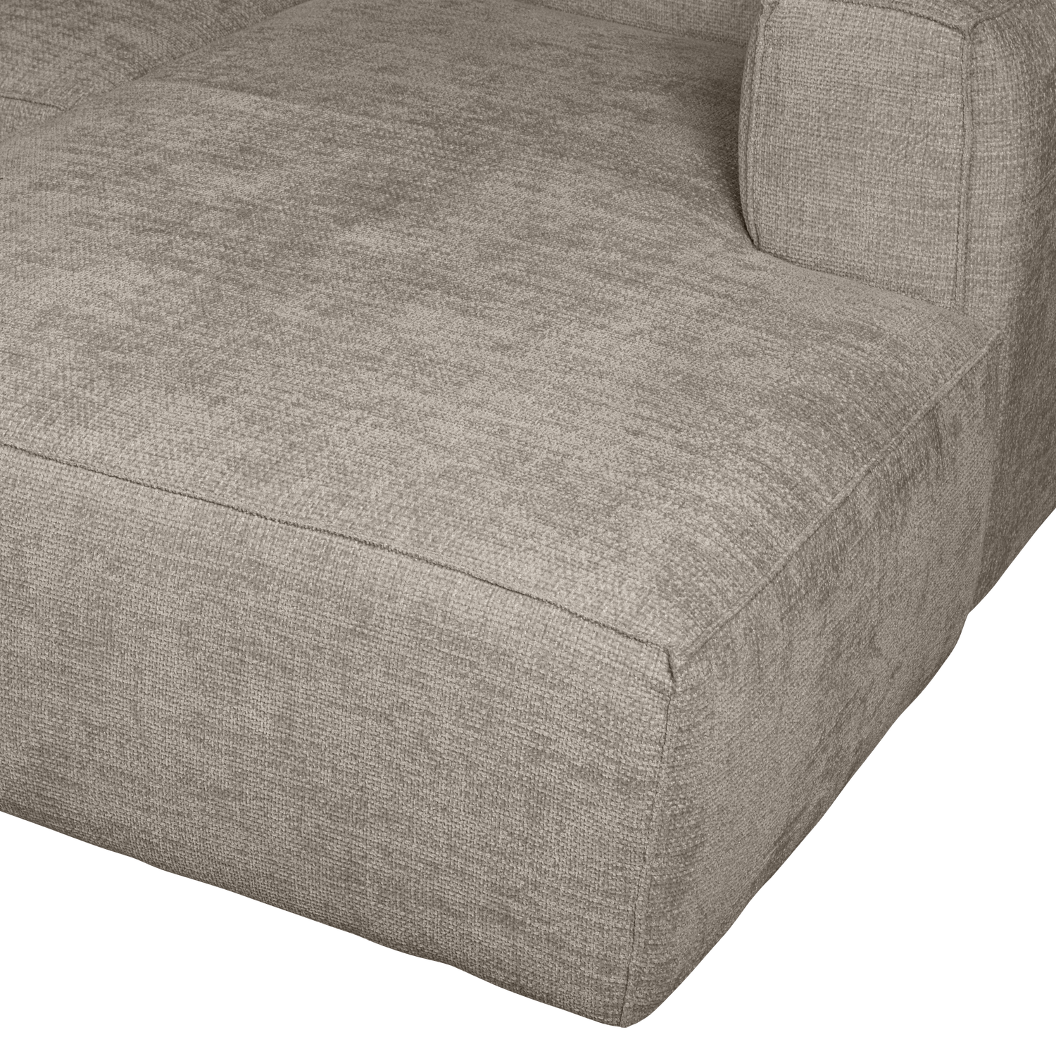 BEAN CHAISE LONGUE RECHTS SCHWER MELANGE TRAVERTIN