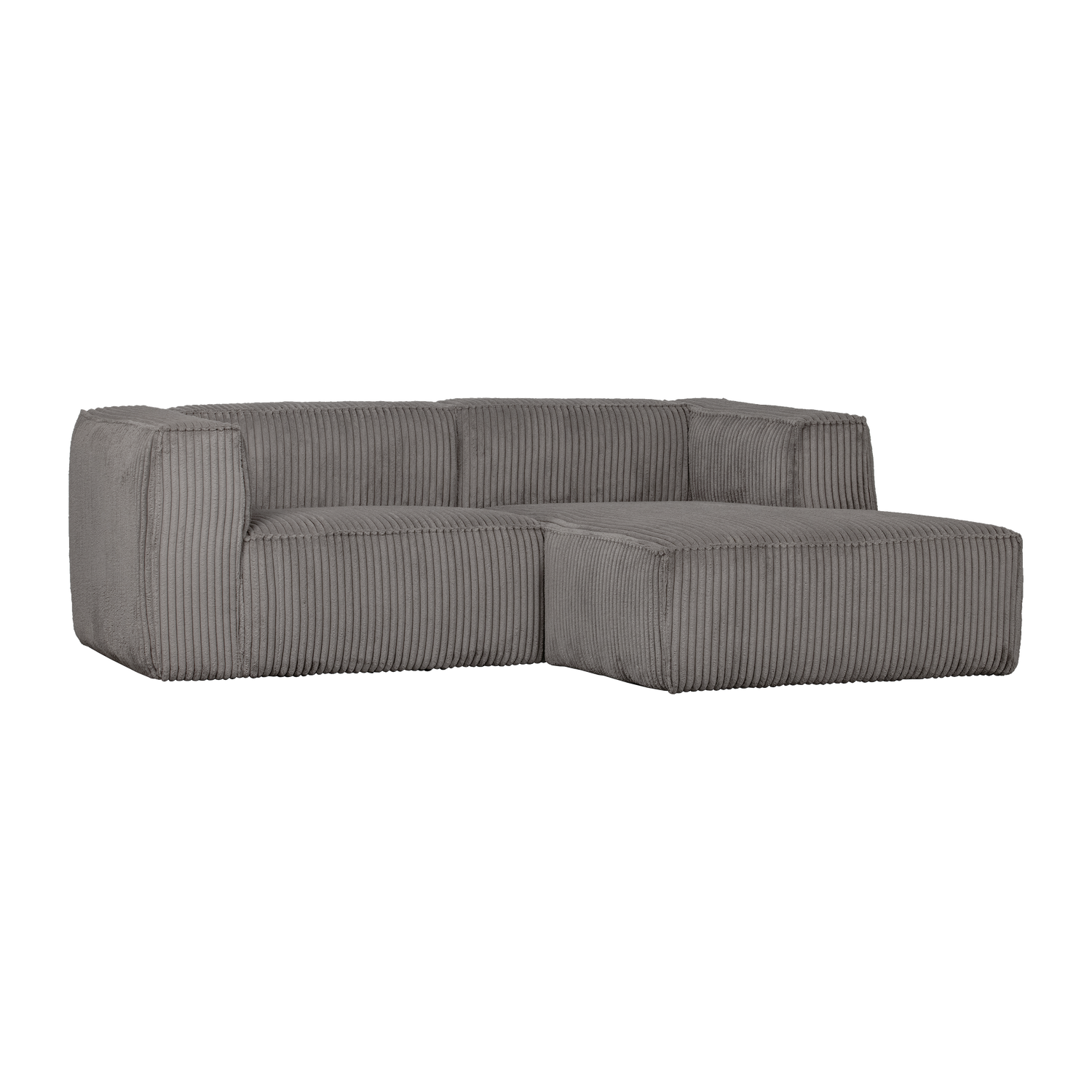 BEAN CHAISE LONGUE SOFA RECHTS GERIPPTER STOFF TERRAZZO
