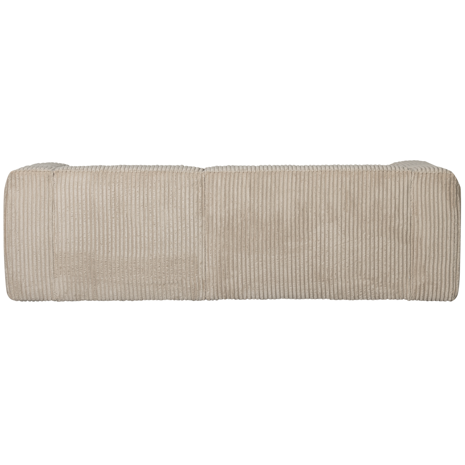 BEAN CHAISE LONGUE RECHTS SCHWER RIBCORD TRAVERTIN