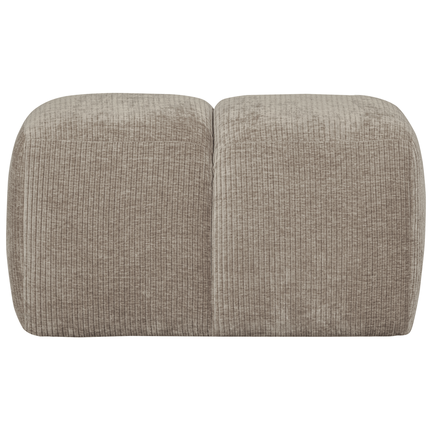 MOJO HOCKER 45x84x64CM GERIPPTER WEBSTOFF DUNKELSAND