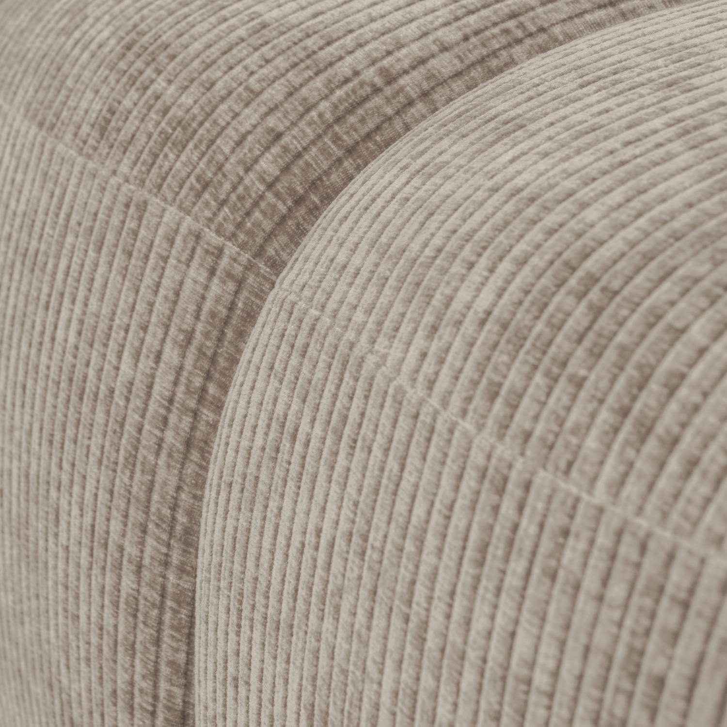 MOJO HOCKER 45x84x64CM GERIPPTER WEBSTOFF DUNKELSAND