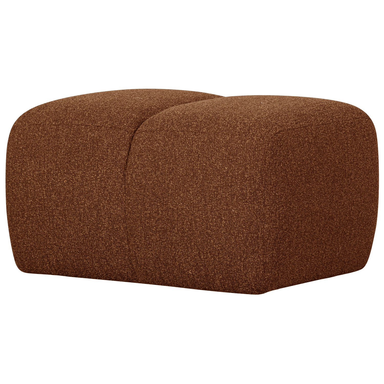 MOJO HOCKER 45x84x64CM BOUCLE ROSTBRAUN MELIERT