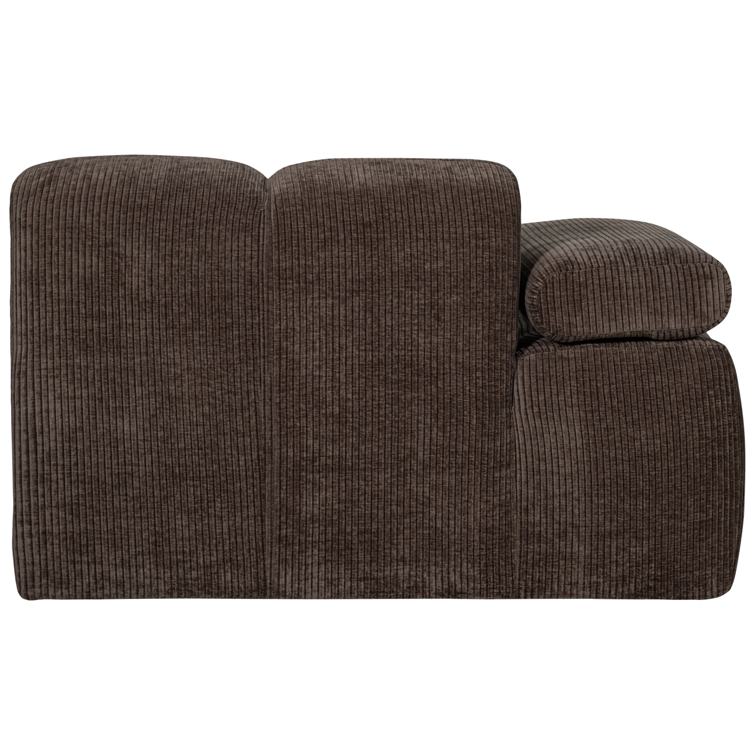 MOJO 1-SITZER MIT ARM LINKS GERIPPTER WEBSTOFF BRAUN