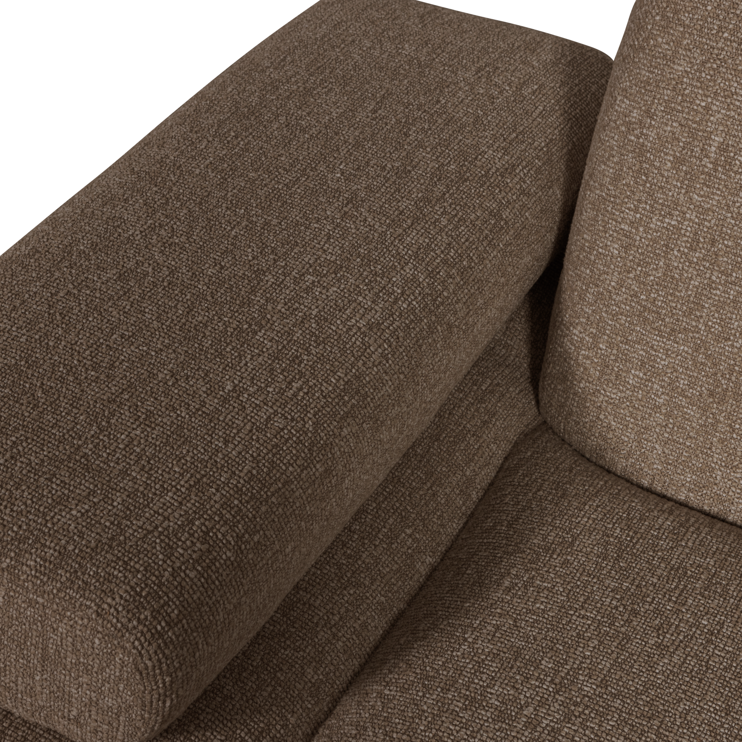 MOJO 1-SITZER MIT ARM LINKS BOUCLE BRAUN MELIERT