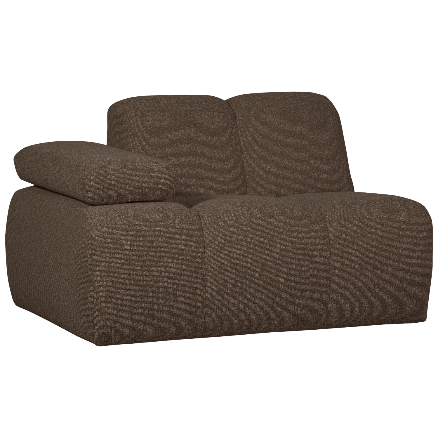 MOJO 1-SITZER MIT ARM LINKS BOUCLE BRAUN MELIERT