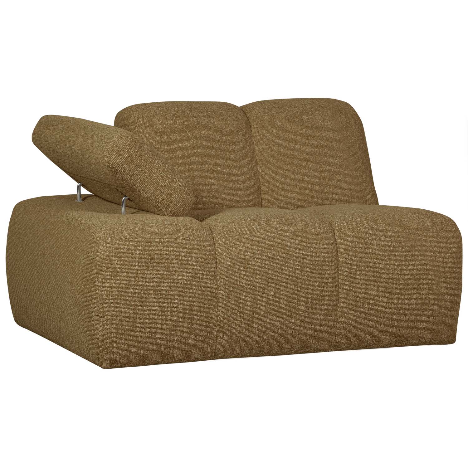 MOJO 1-SITZER MIT ARM LINKS BOUCLE GELB/BRAUN MELIERT