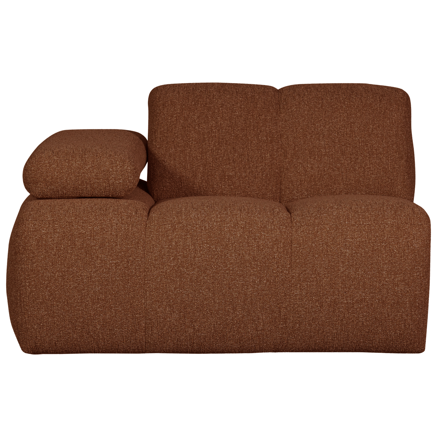 MOJO 1-SITZER MIT ARM LINKS BOUCLE ROSTBRAUN MELIERT