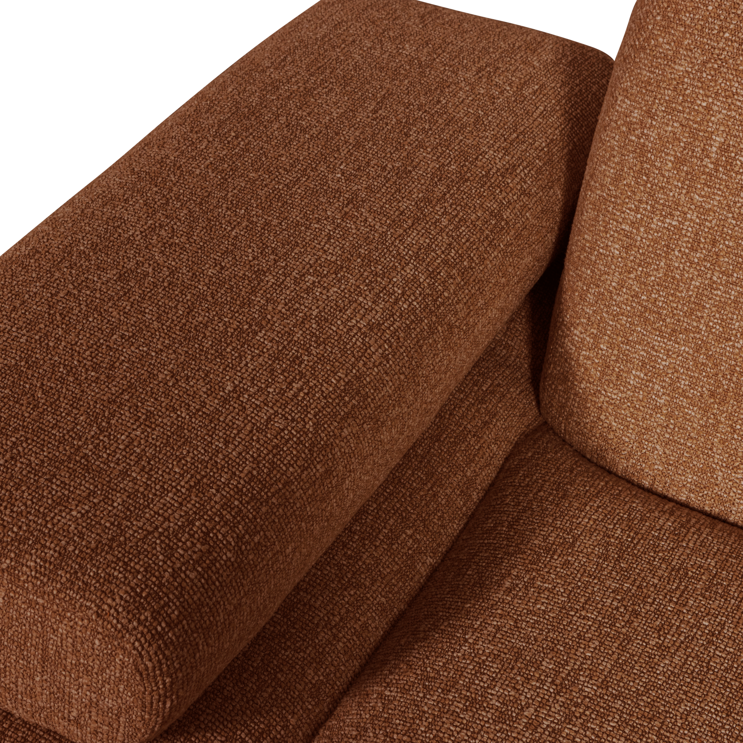 MOJO 1-SITZER MIT ARM LINKS BOUCLE ROSTBRAUN MELIERT