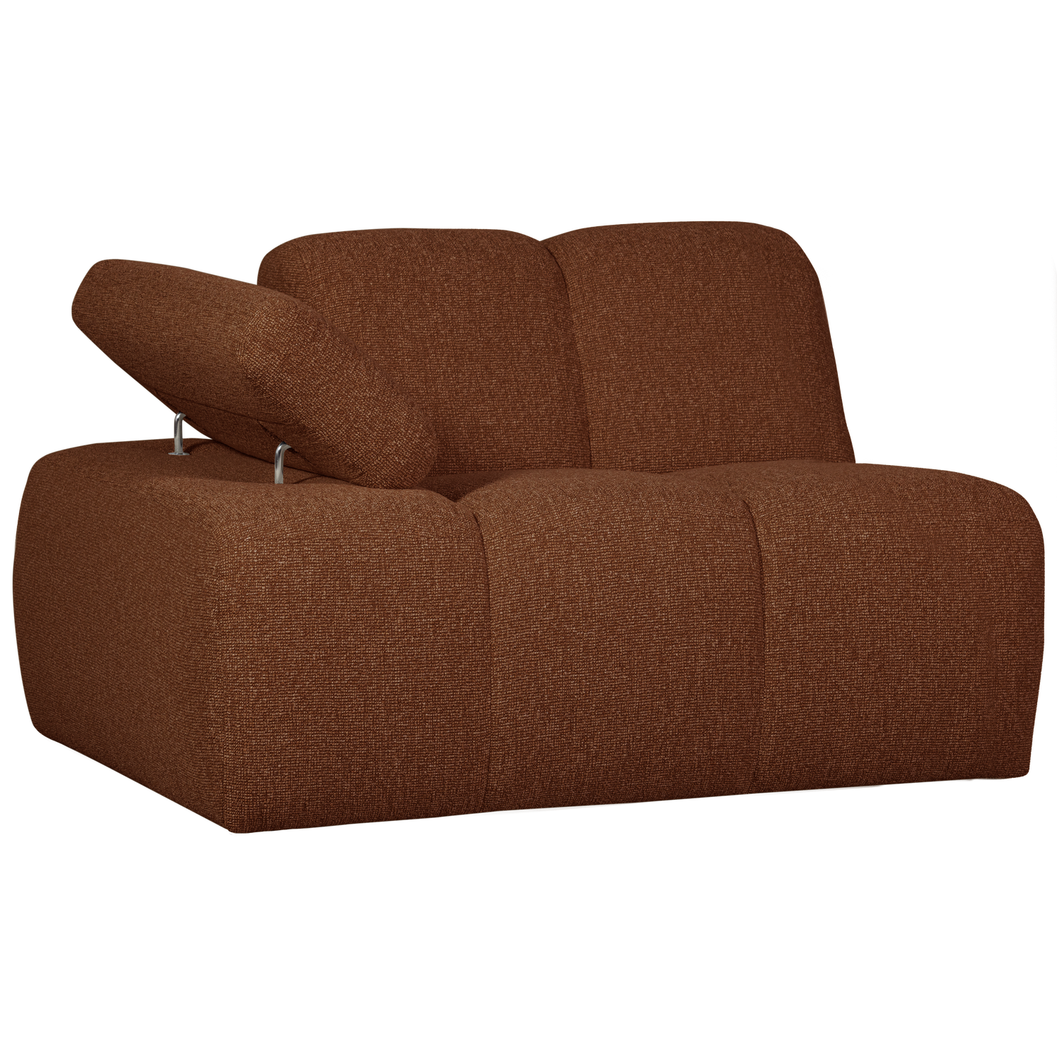 MOJO 1-SITZER MIT ARM LINKS BOUCLE ROSTBRAUN MELIERT