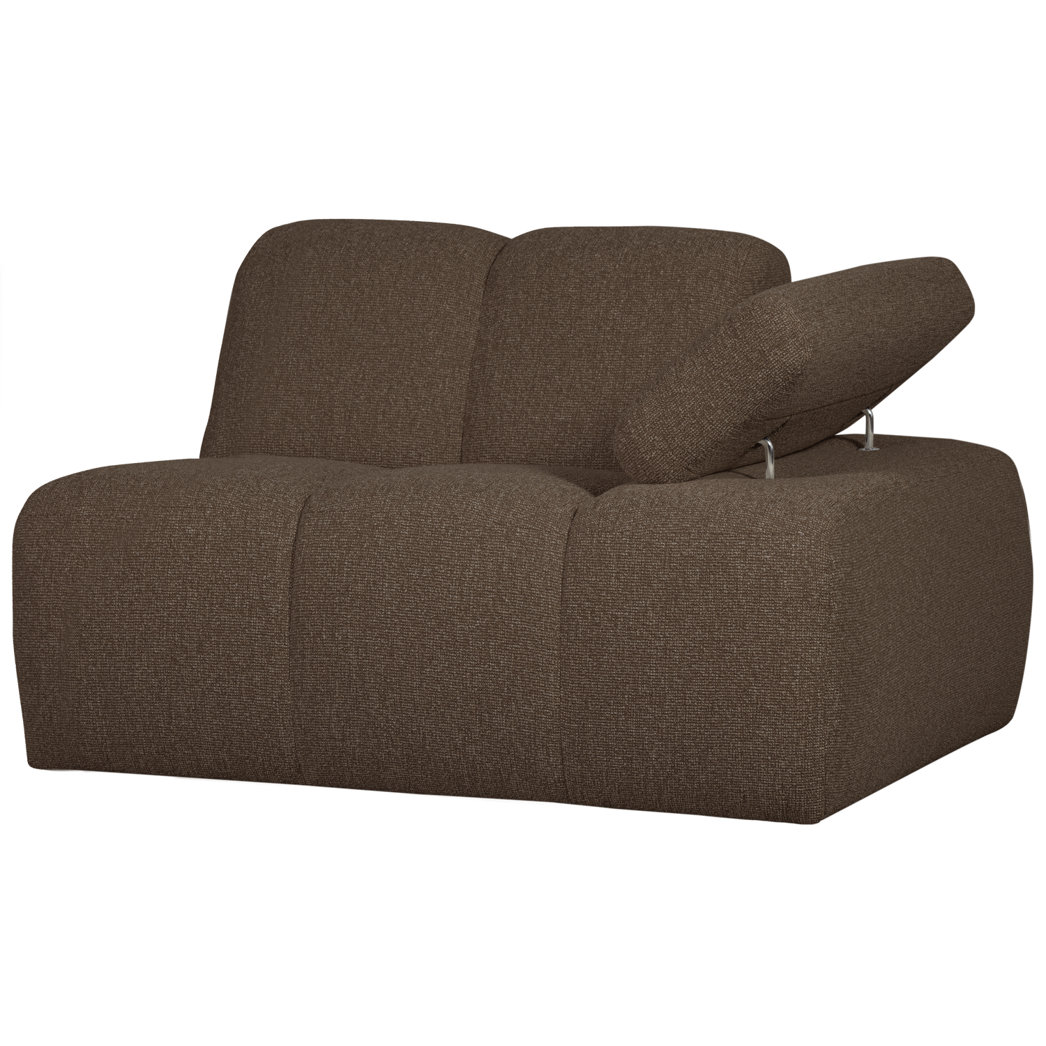 MOJO 1-SITZER MIT ARM RECHTS BOUCLE BRAUN MELIERT