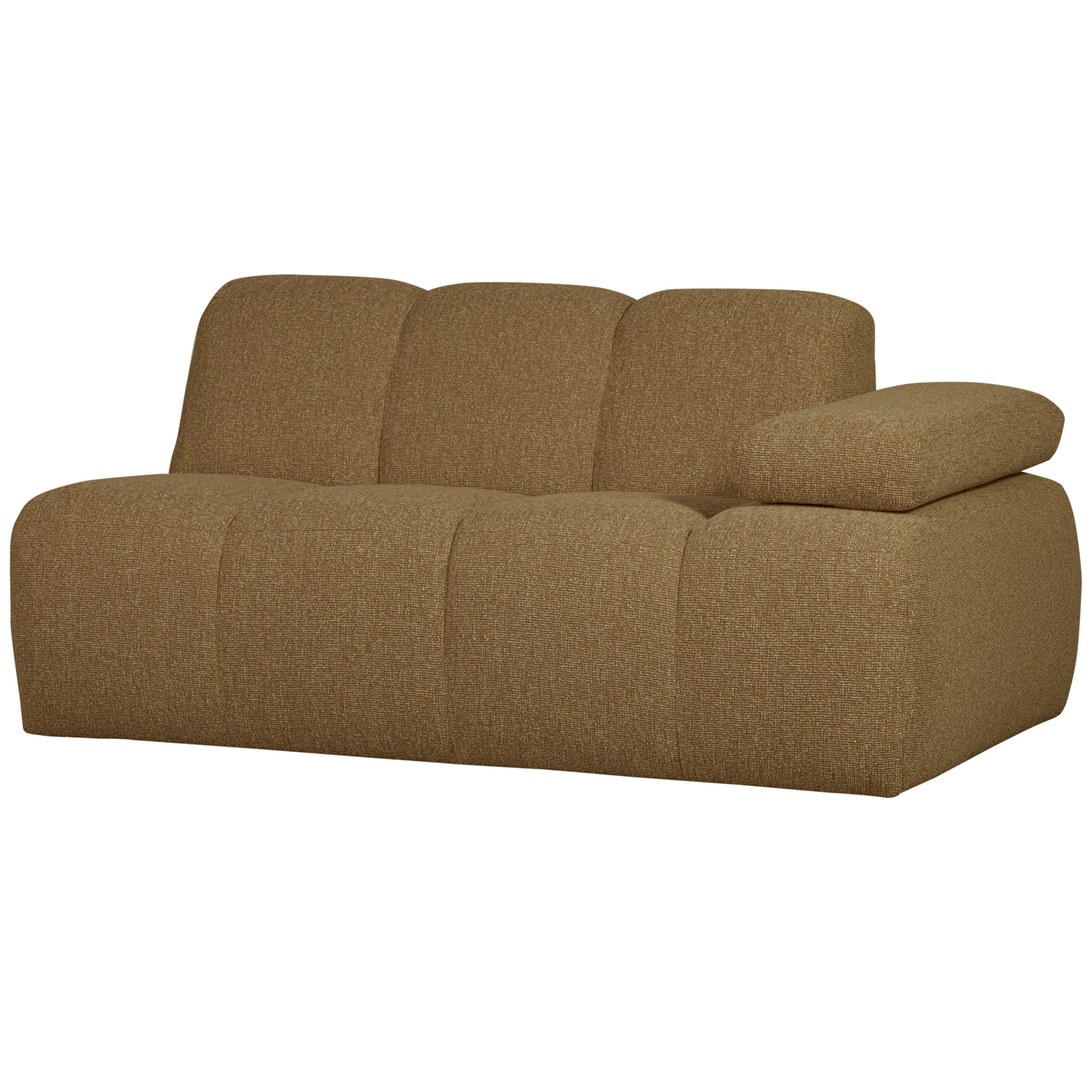 MOJO 1,5-SITZER MIT ARM RECHTS BOUCLE GELB/BRAUN MELIERT