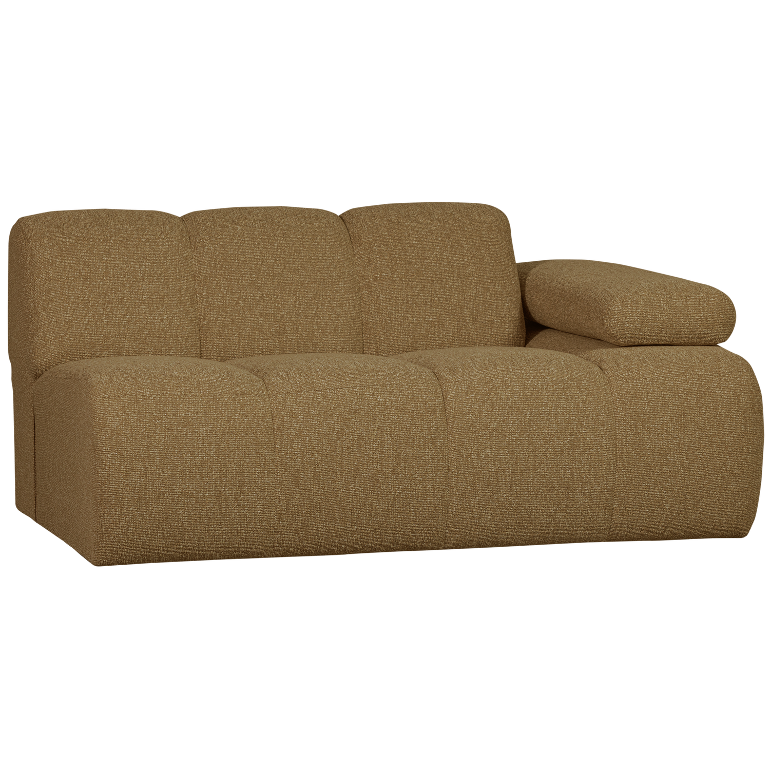 MOJO 1,5-SITZER MIT ARM RECHTS BOUCLE GELB/BRAUN MELIERT