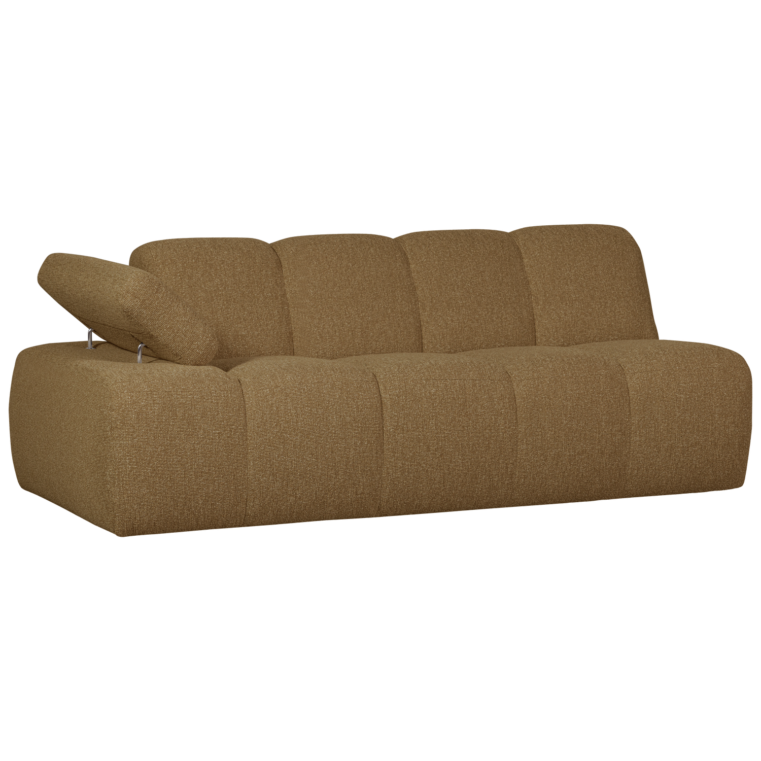 MOJO 2-SITZER MIT ARM LINKS BOUCLE GELB/BRAUN MELIERT