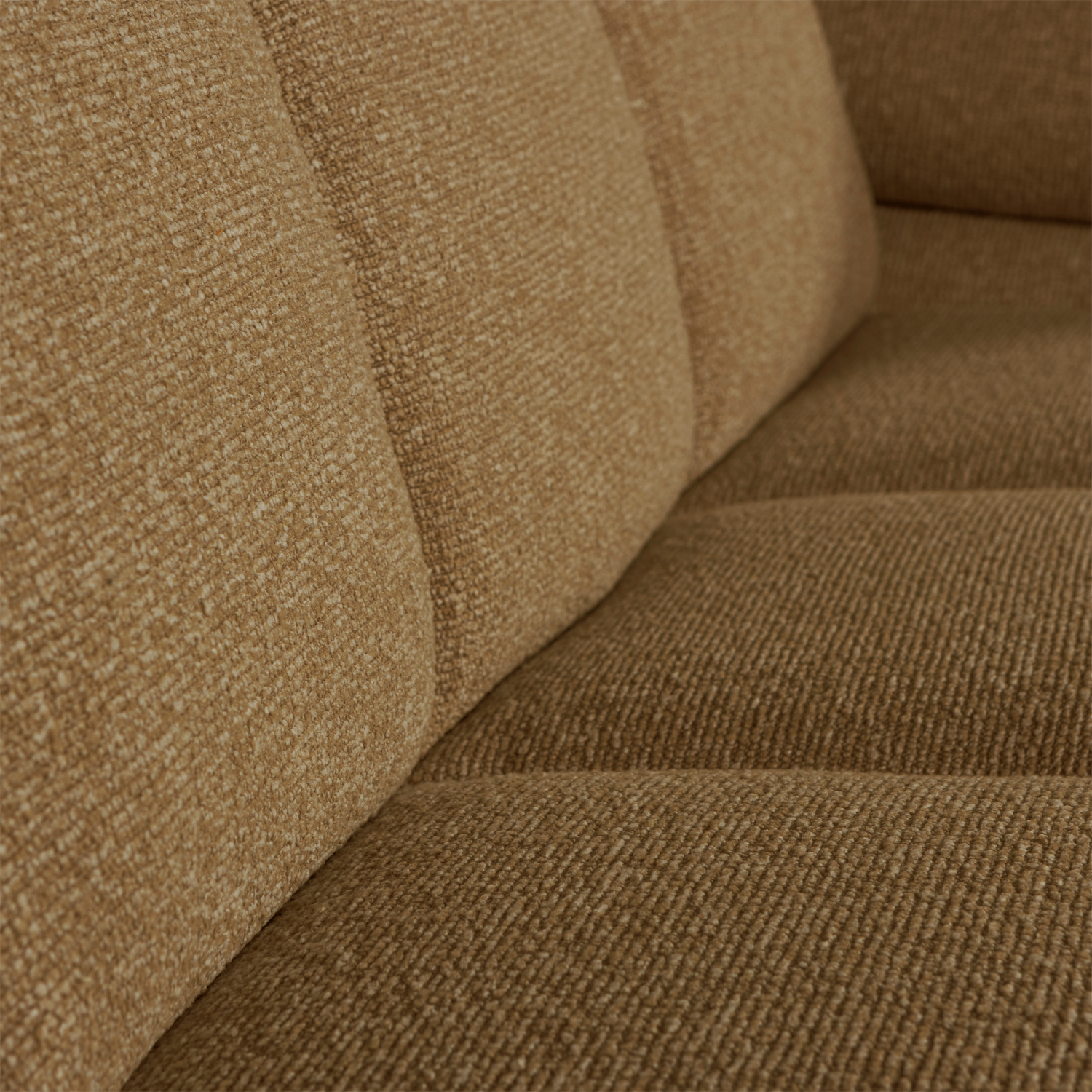 MOJO 2-SITZER MIT ARM RECHTS BOUCLE GELB/BRAUN MELIERT