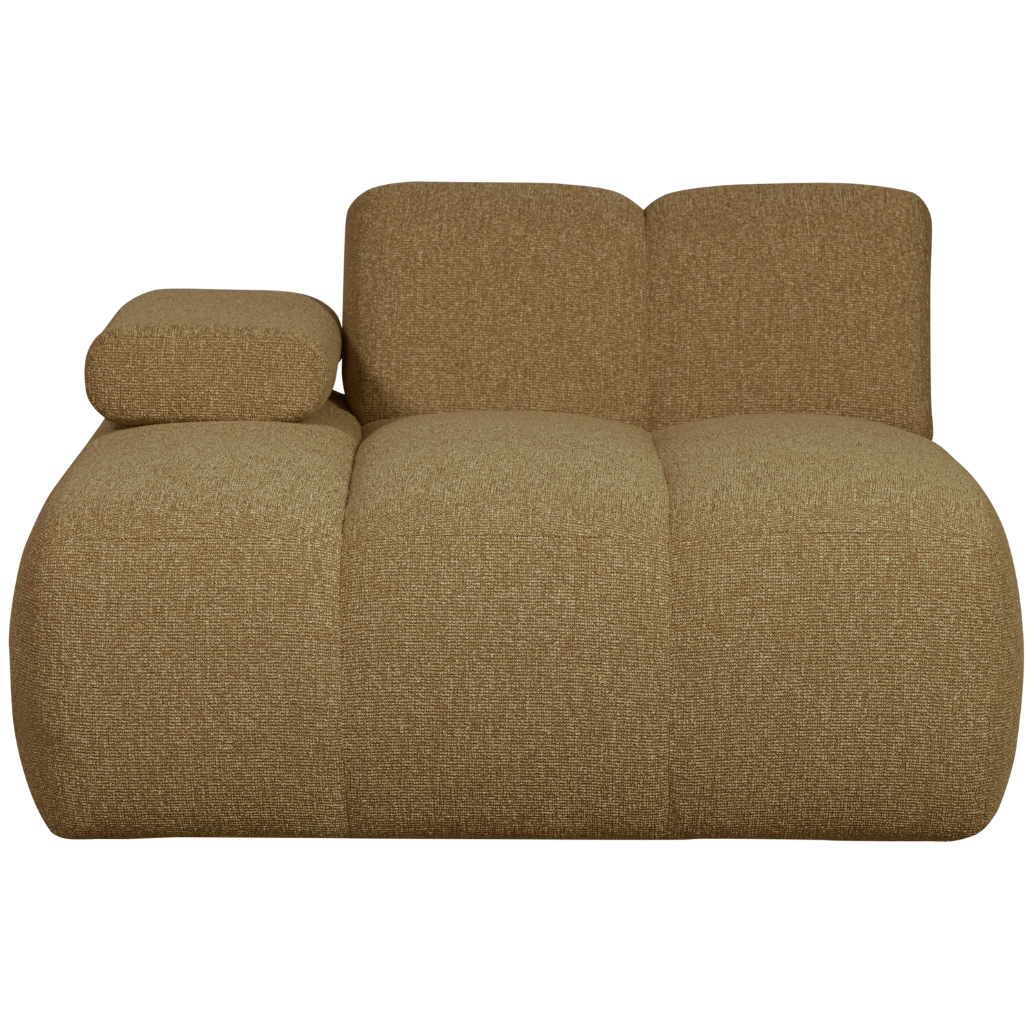MOJO CHAISELONGUE ELEMENT LINKS BOUCLE GELB/BRAUN MELIERT