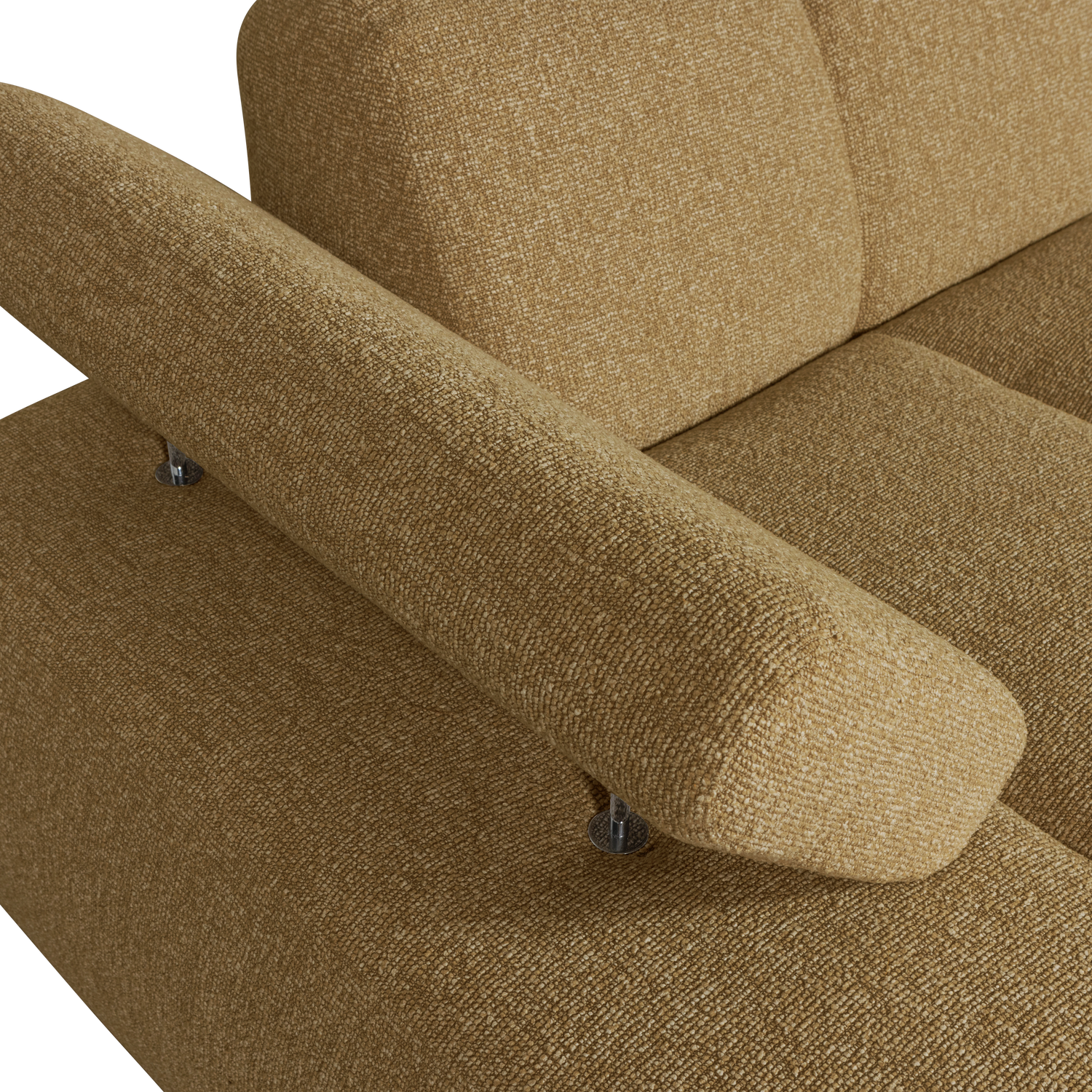 MOJO CHAISELONGUE ELEMENT LINKS BOUCLE GELB/BRAUN MELIERT