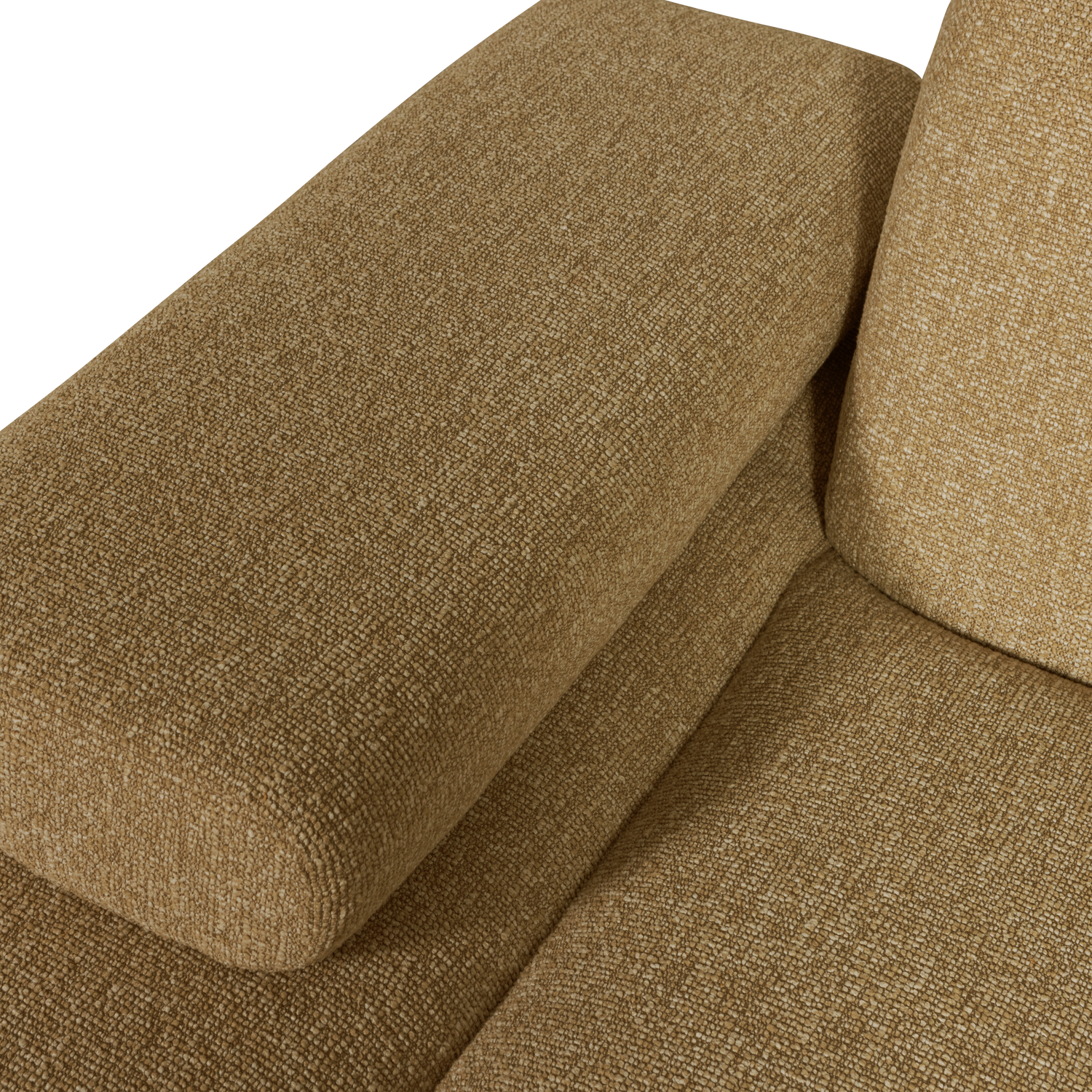 MOJO CHAISELONGUE ELEMENT LINKS BOUCLE GELB/BRAUN MELIERT