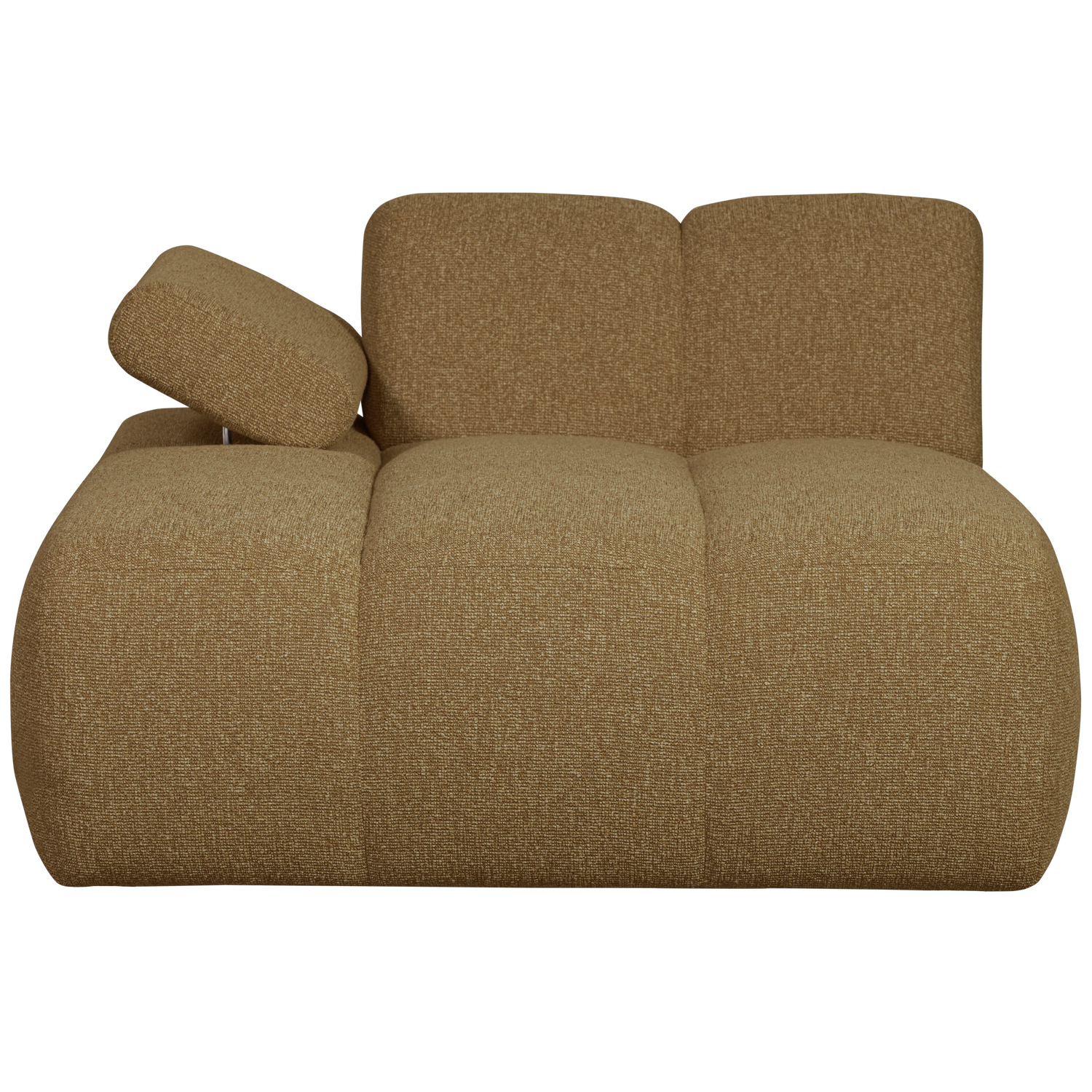 MOJO CHAISELONGUE ELEMENT LINKS BOUCLE GELB/BRAUN MELIERT