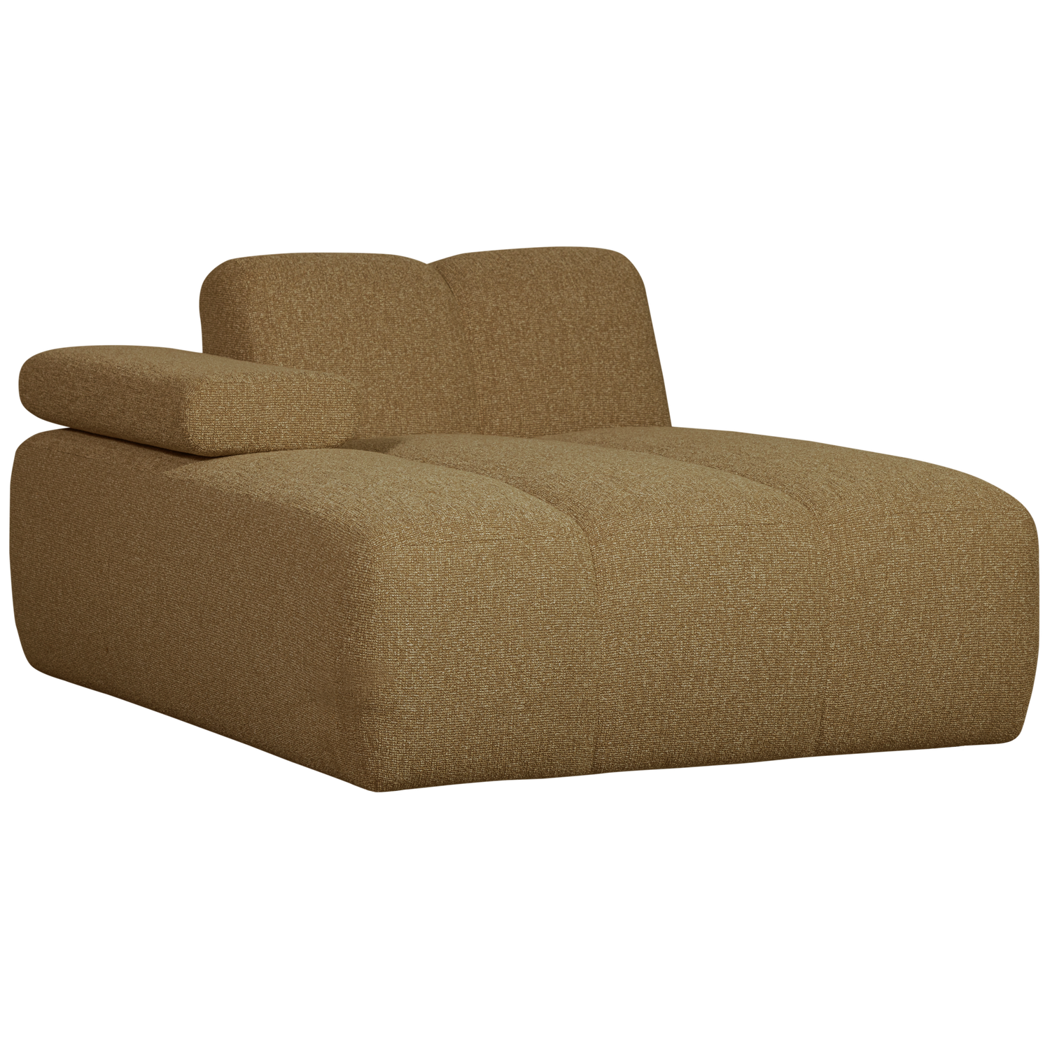 MOJO CHAISELONGUE ELEMENT LINKS BOUCLE GELB/BRAUN MELIERT