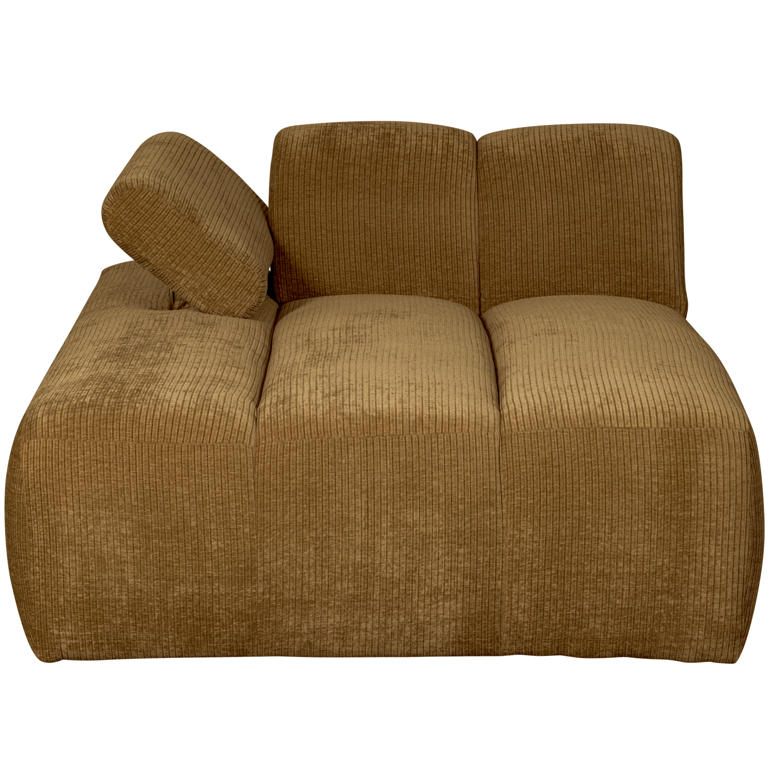 MOJO CHAISELONGUE LINKS GERIPPTER WEBSTOFF HONIGGELB
